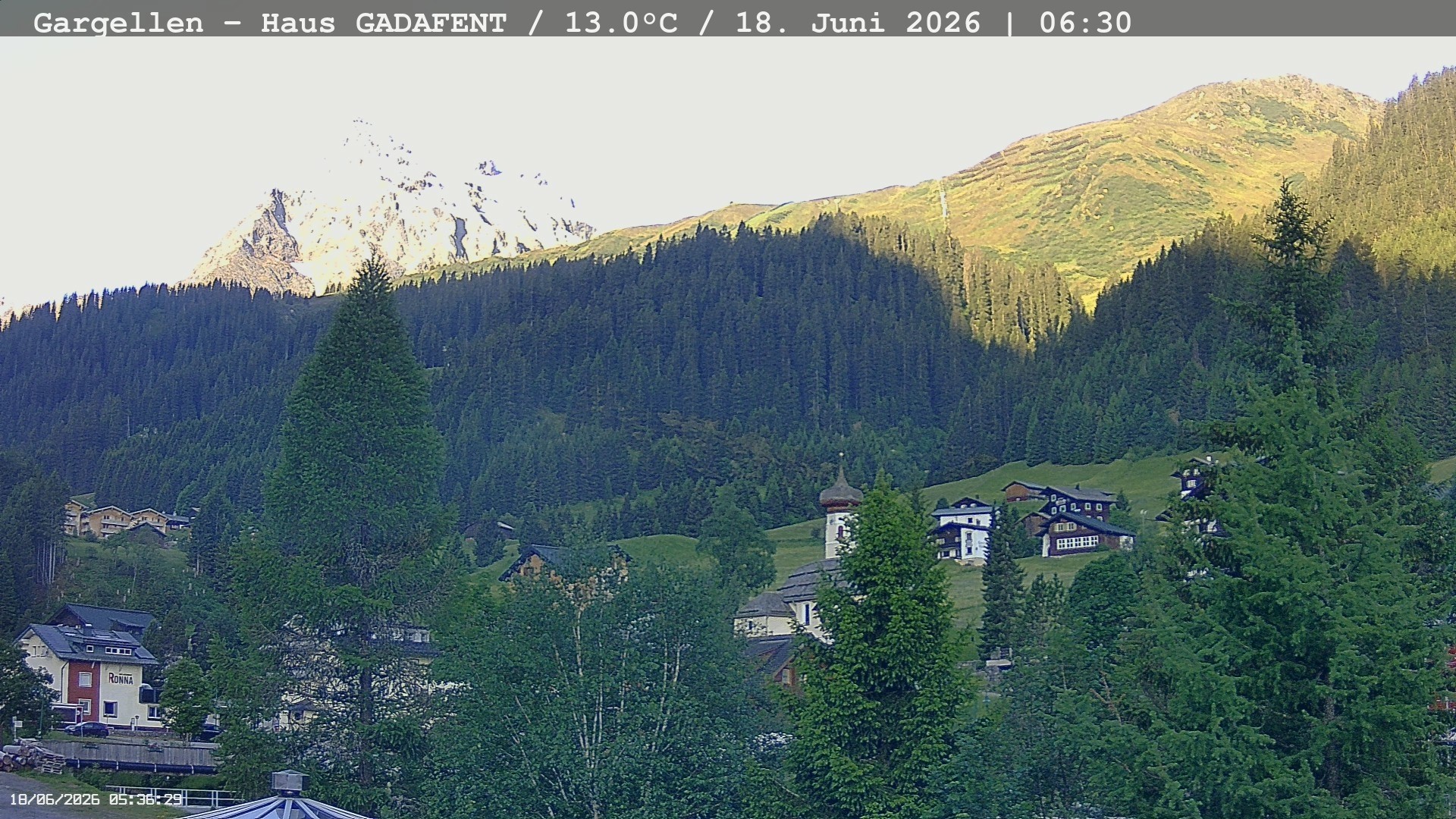 Archiv Foto Webcam Gargellen - Schafberg