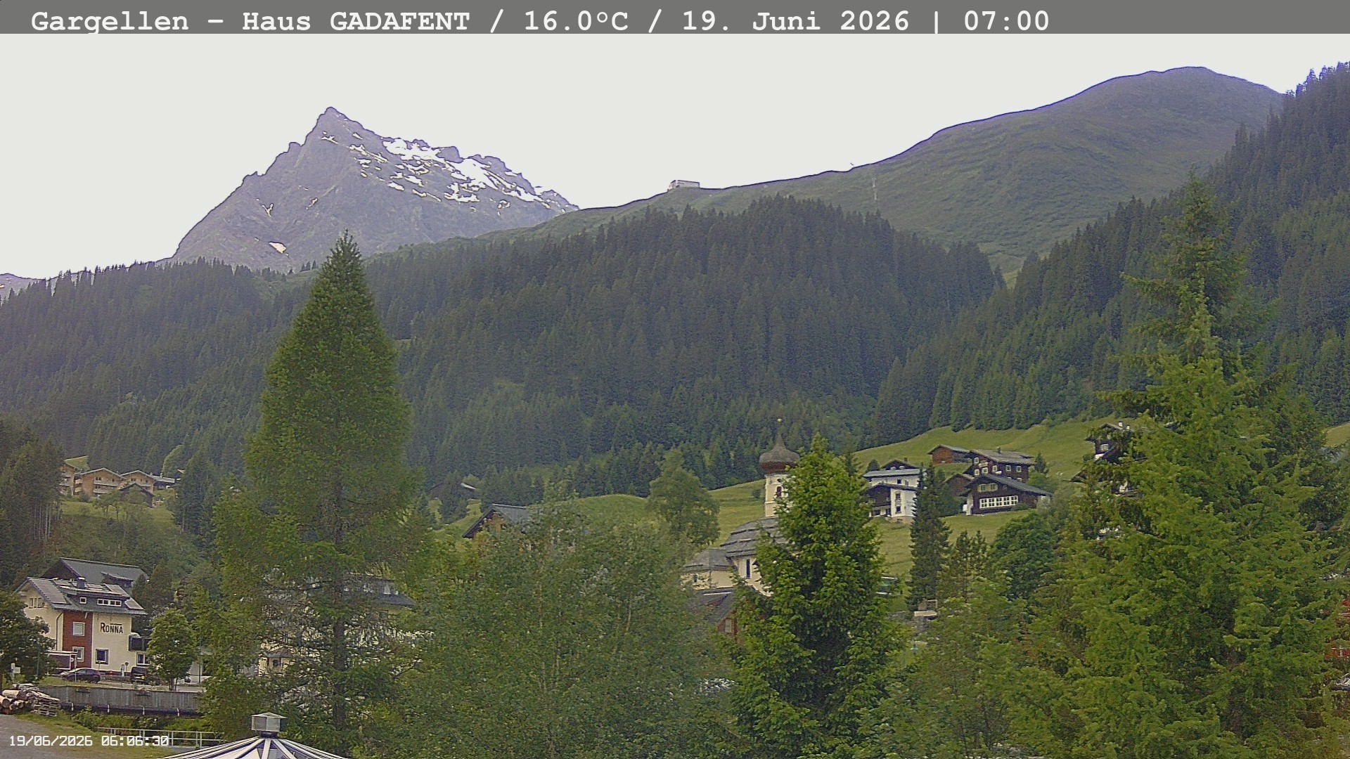 Archiv Foto Webcam Gargellen - Schafberg