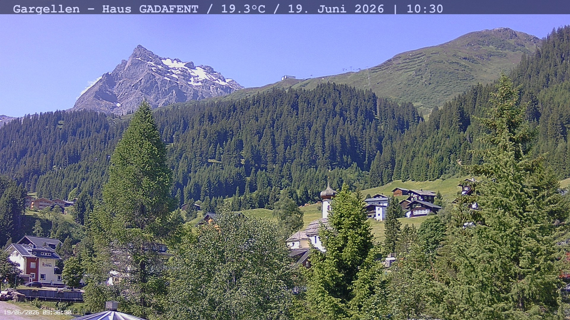 Archiv Foto Webcam Gargellen - Schafberg