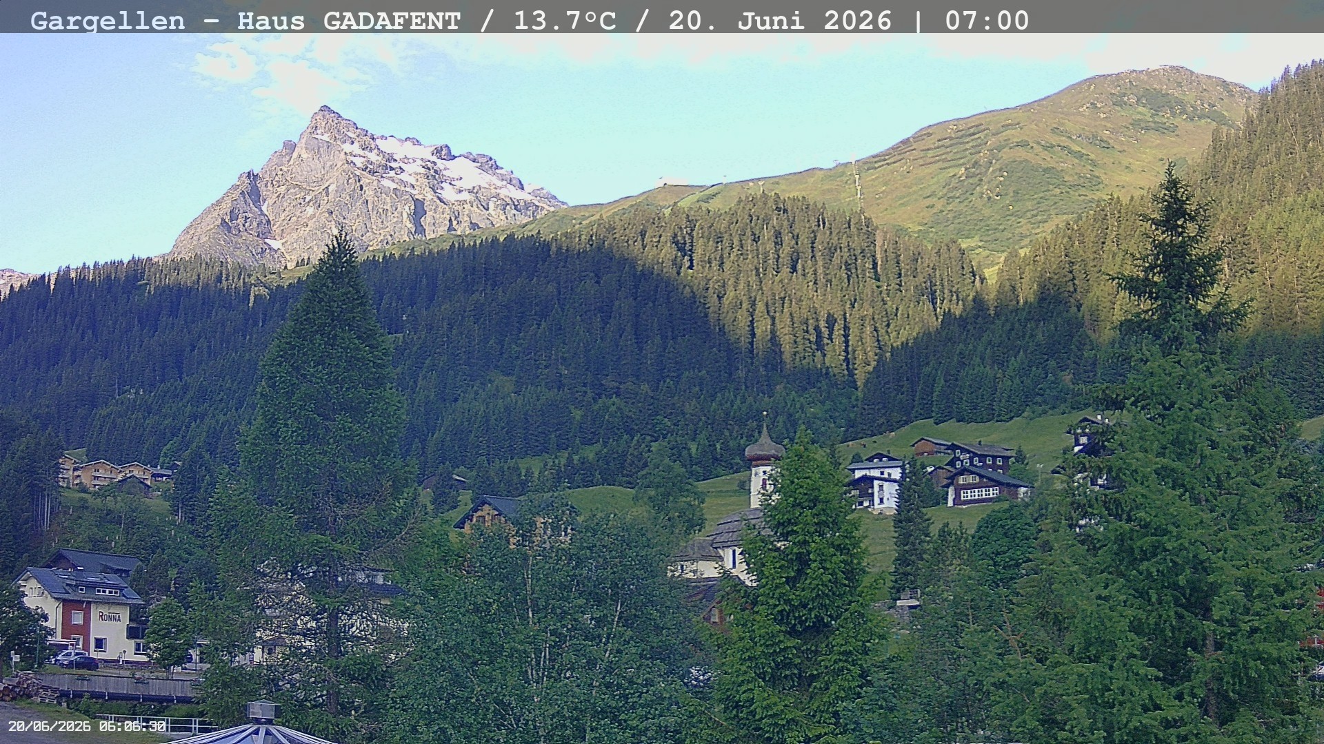 Archived image Webcam Schafberg Gargellen