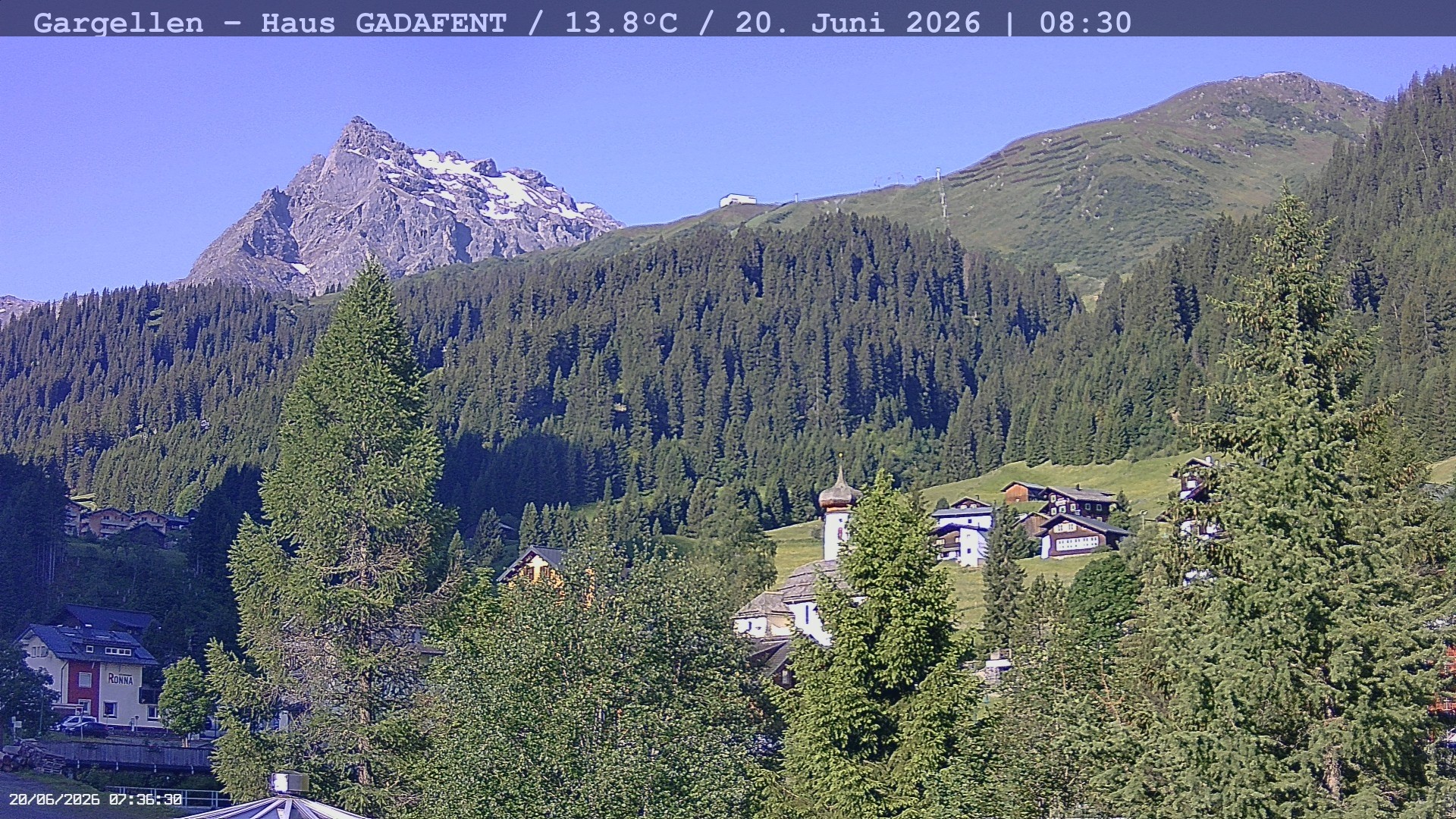 Archived image Webcam Schafberg Gargellen