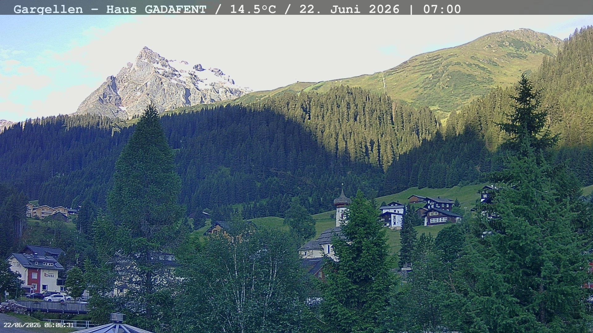 Archiv Foto Webcam Gargellen - Schafberg
