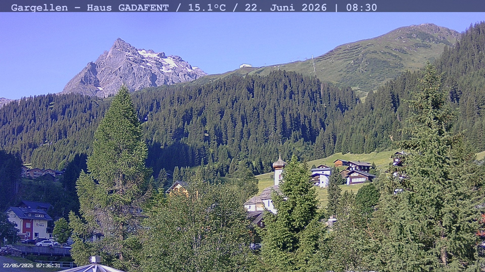 Archiv Foto Webcam Gargellen - Schafberg
