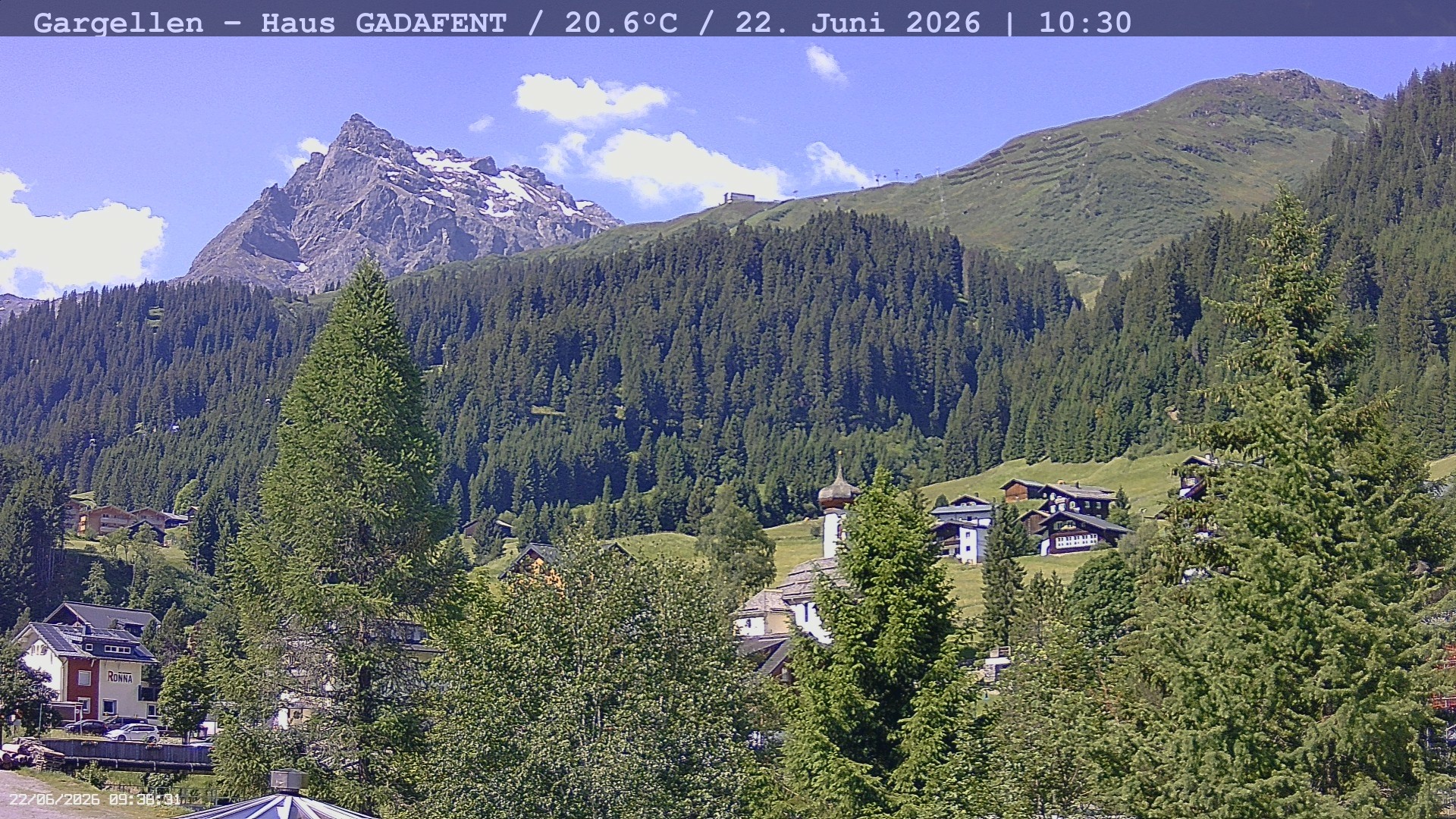 Archiv Foto Webcam Gargellen - Schafberg