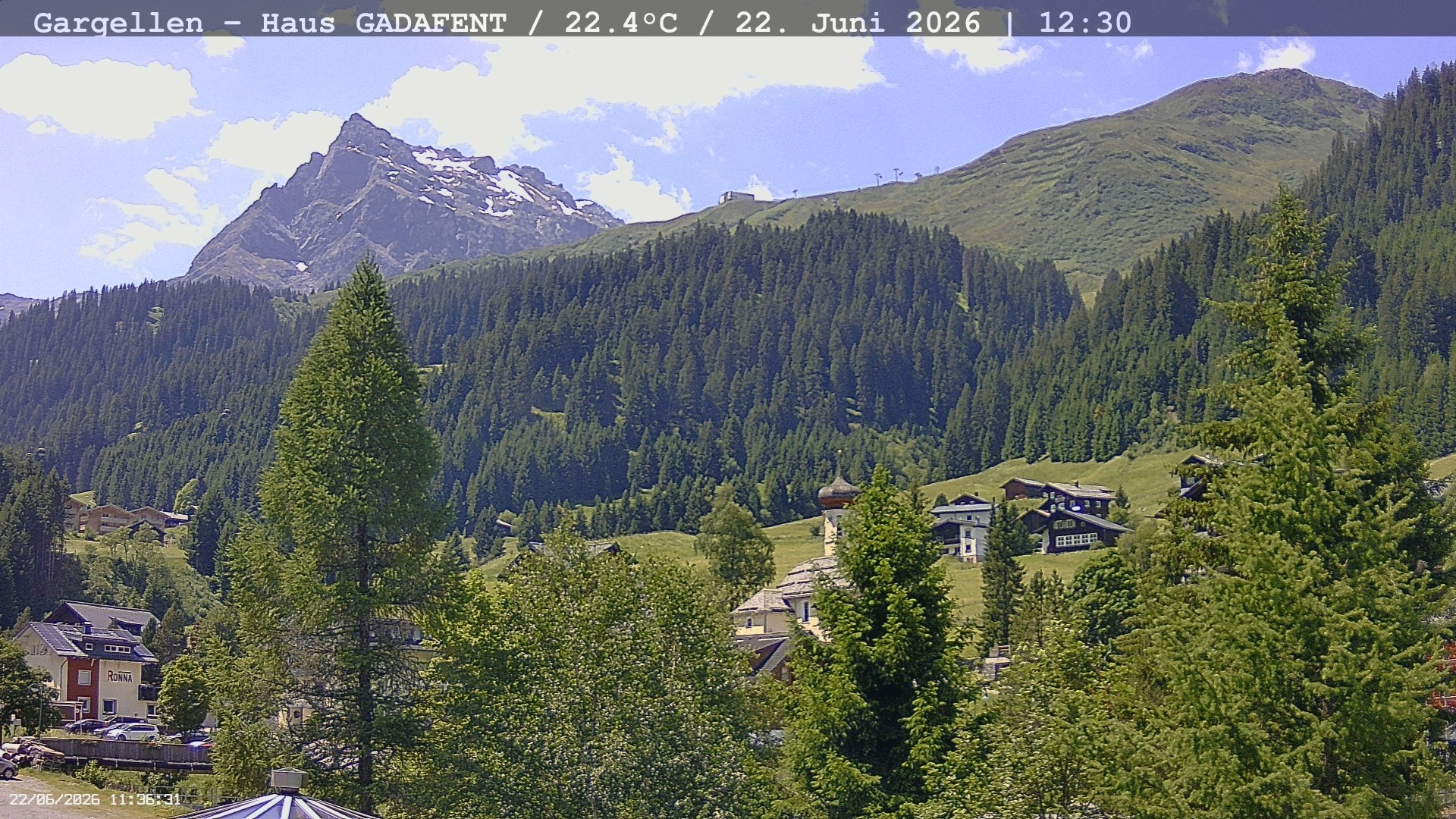 Archiv Foto Webcam Gargellen - Schafberg