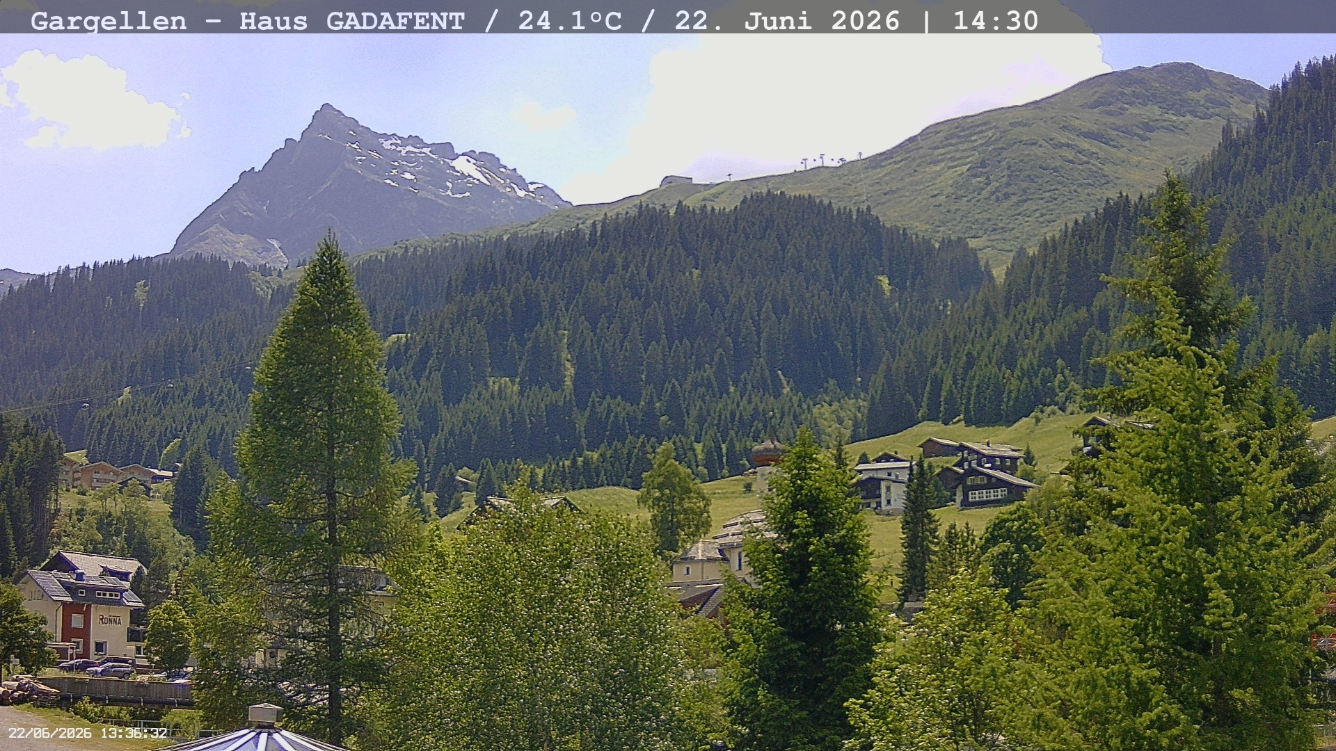 Archiv Foto Webcam Gargellen - Schafberg