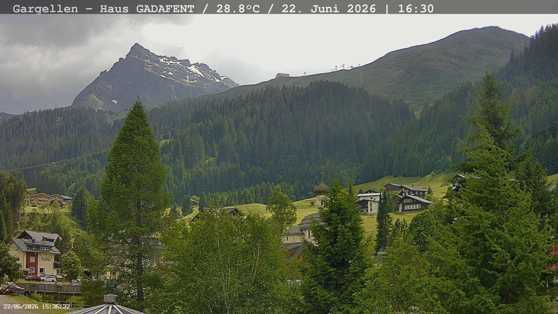 Archiv Foto Webcam Gargellen - Schafberg