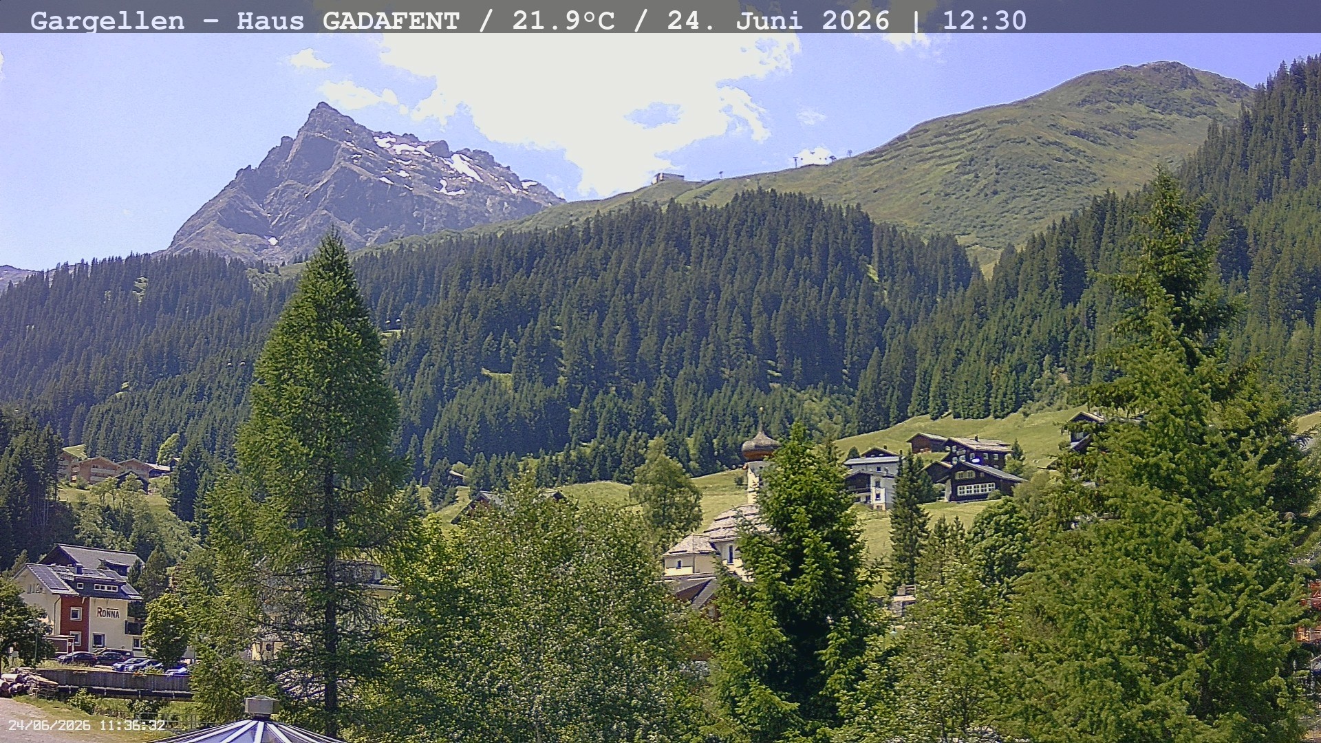 Archiv Foto Webcam Gargellen - Schafberg