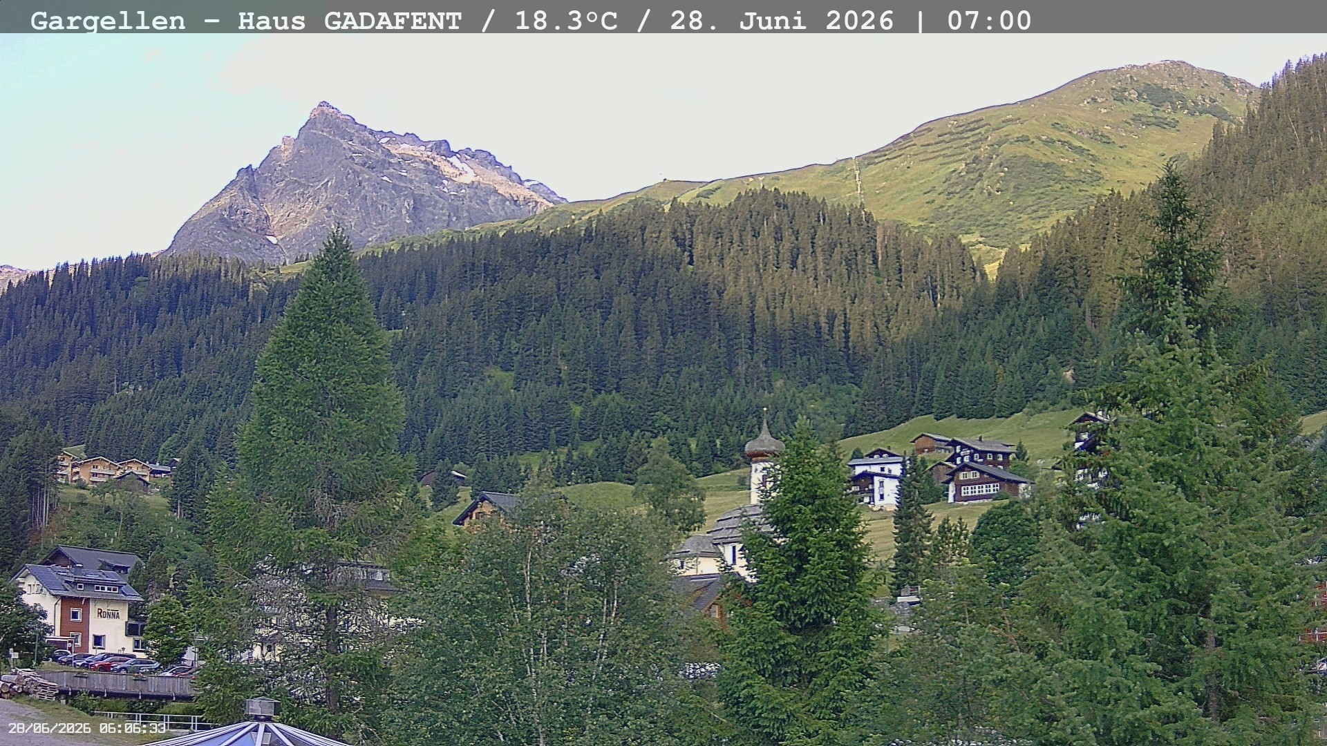 Archiv Foto Webcam Gargellen - Schafberg