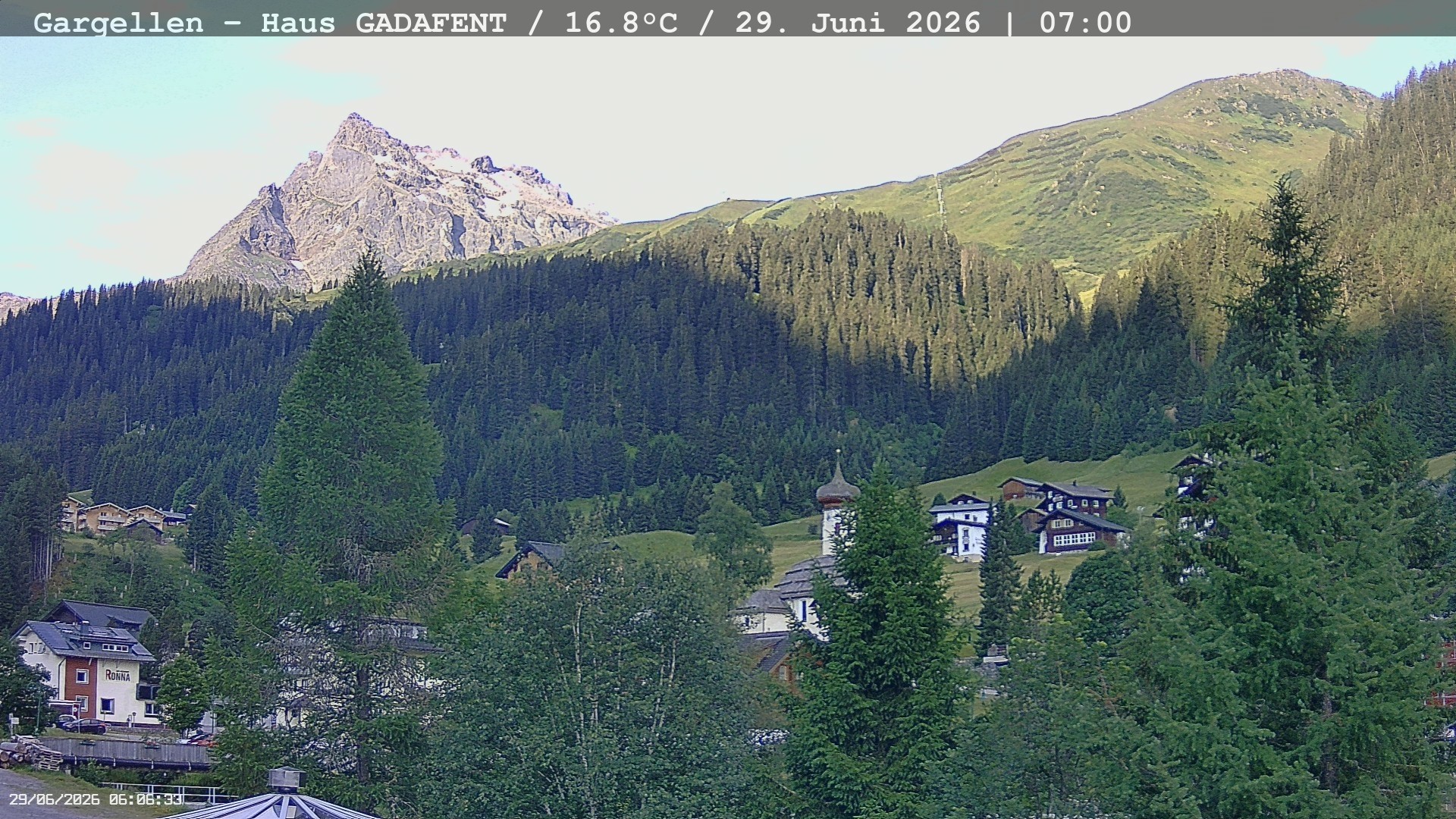 Archiv Foto Webcam Gargellen - Schafberg