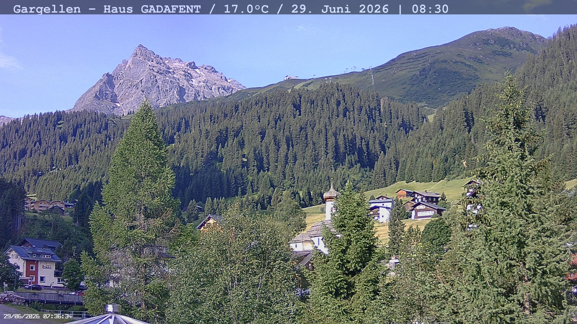 Archiv Foto Webcam Gargellen - Schafberg