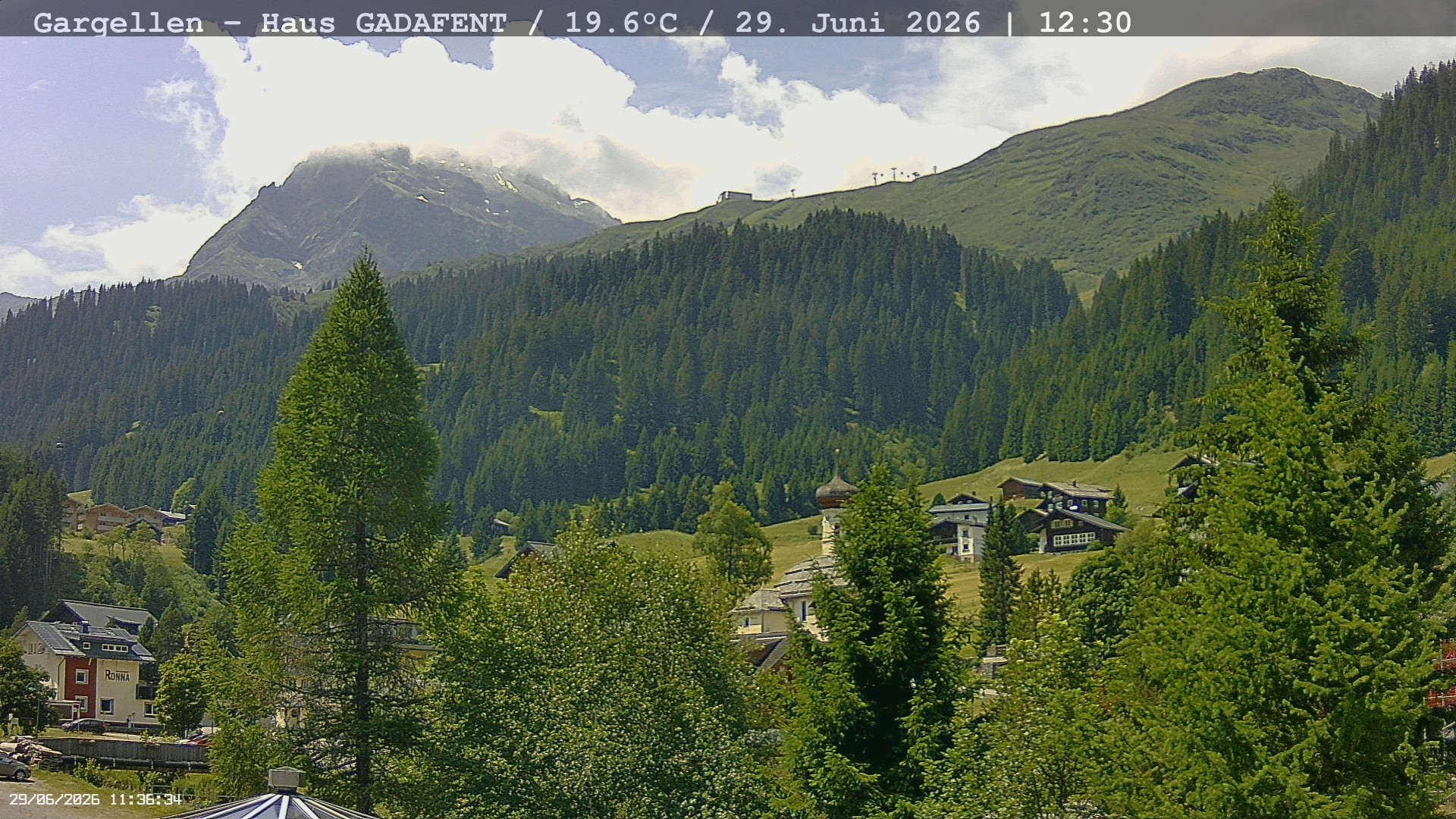 Archiv Foto Webcam Gargellen - Schafberg