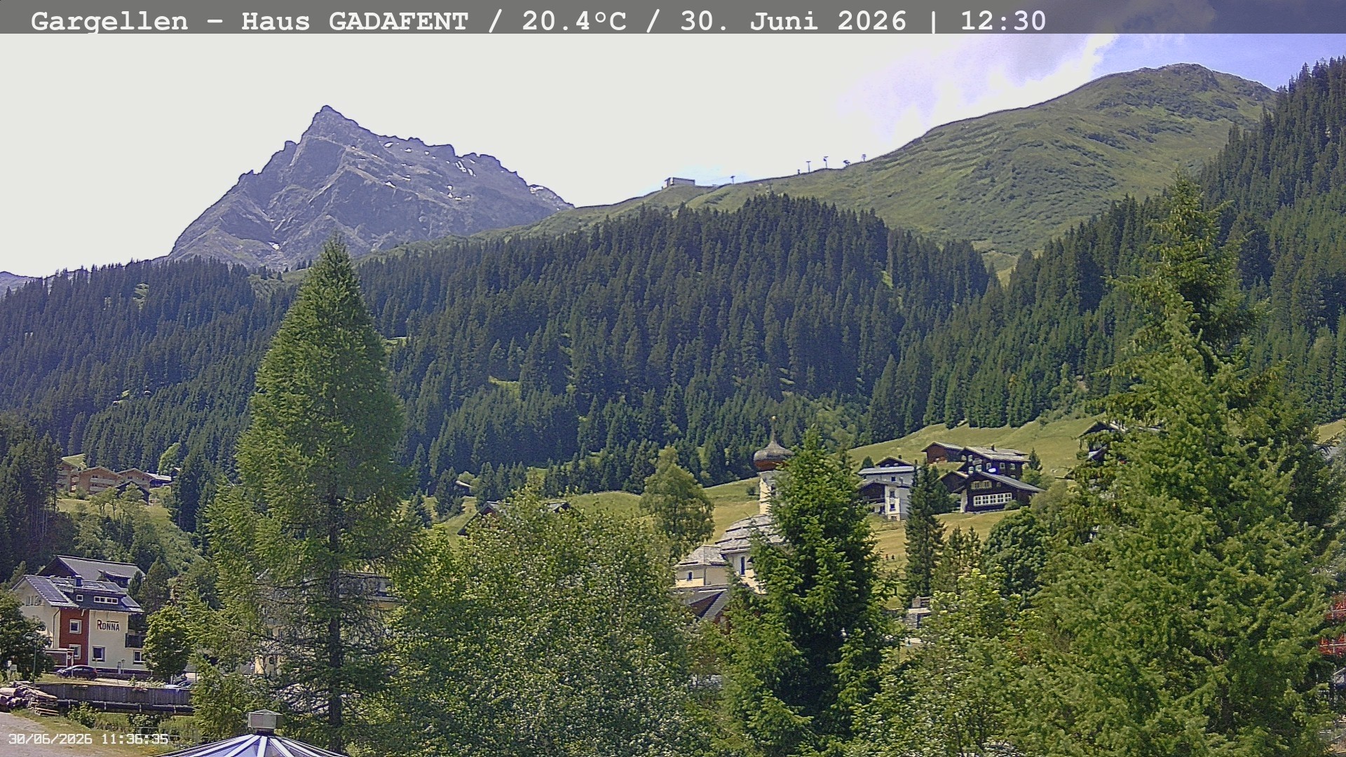 Archiv Foto Webcam Gargellen - Schafberg
