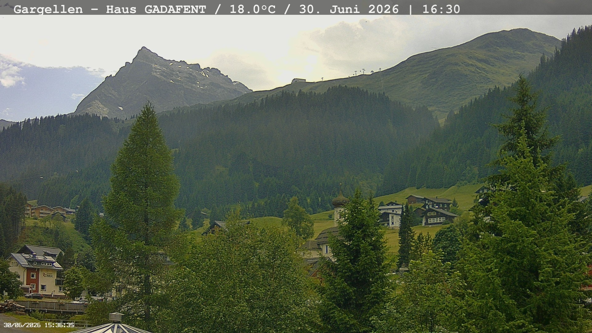 Archiv Foto Webcam Gargellen - Schafberg