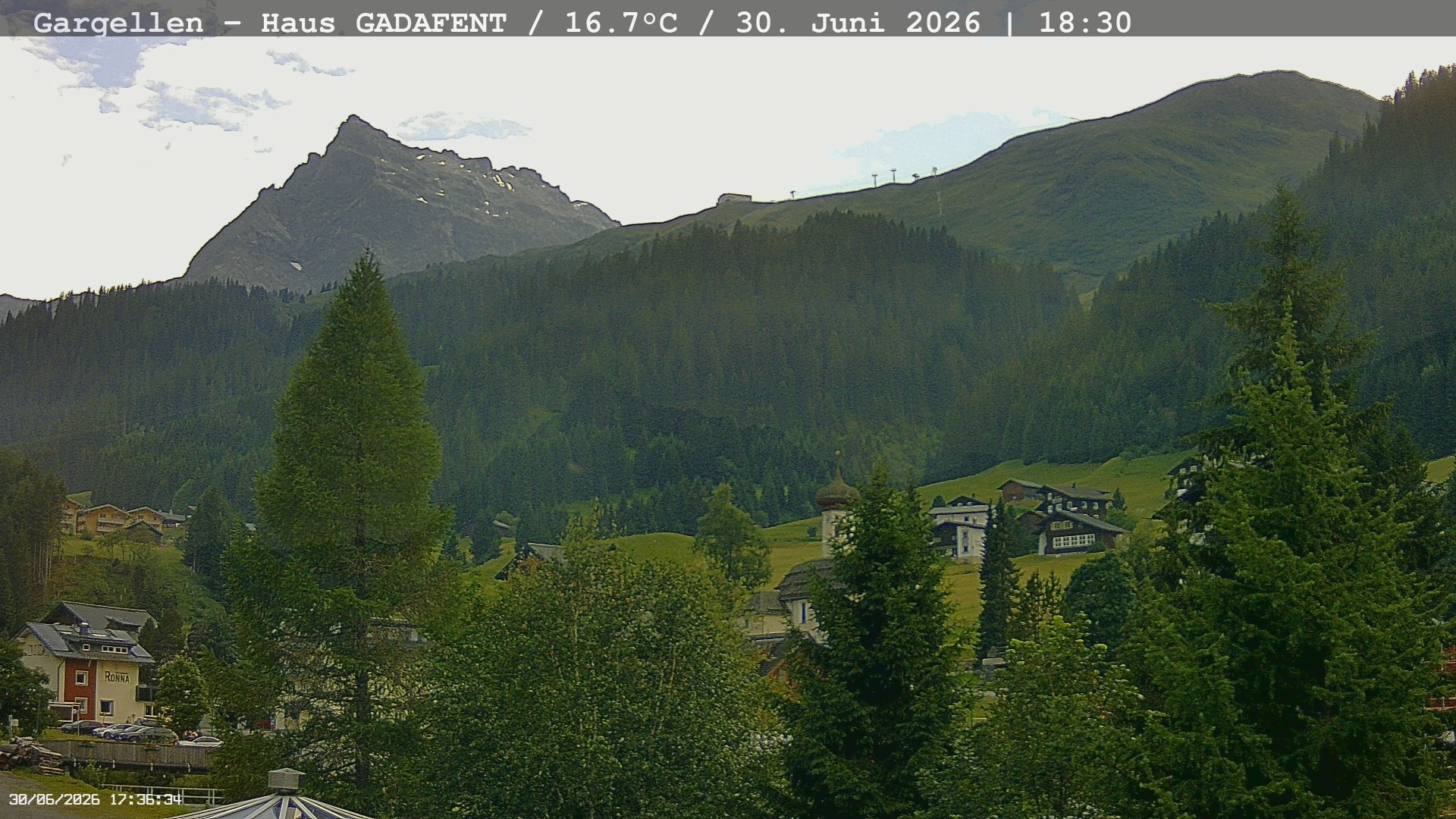 Archiv Foto Webcam Gargellen - Schafberg