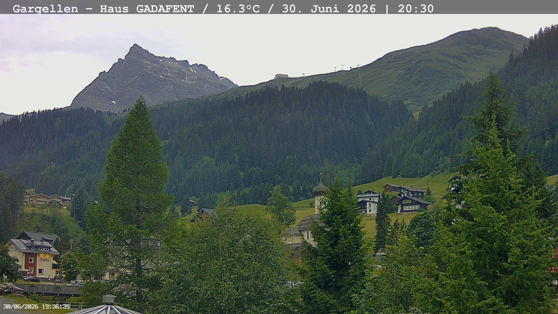 Archiv Foto Webcam Gargellen - Schafberg