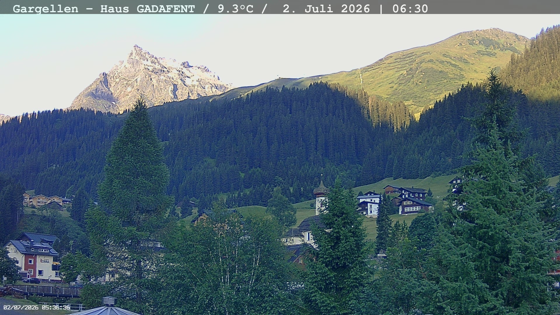 Archived image Webcam Schafberg Gargellen