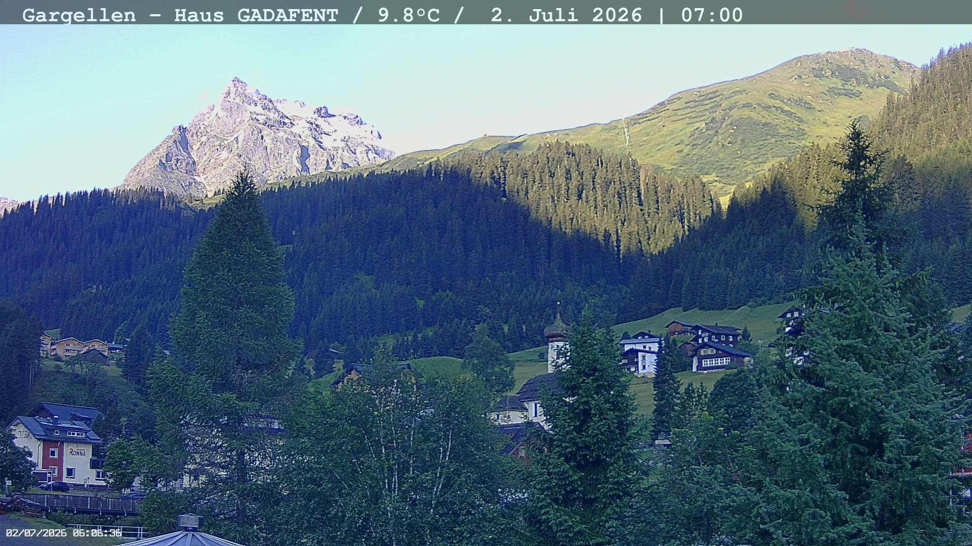 Archived image Webcam Schafberg Gargellen