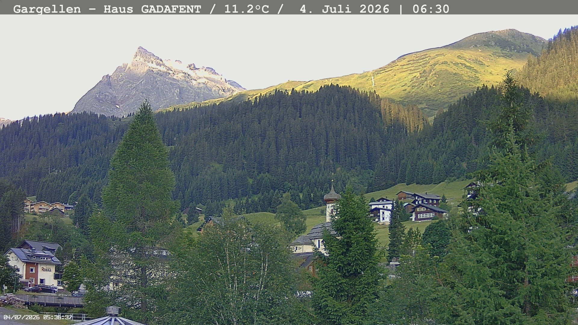 Archiv Foto Webcam Gargellen - Schafberg