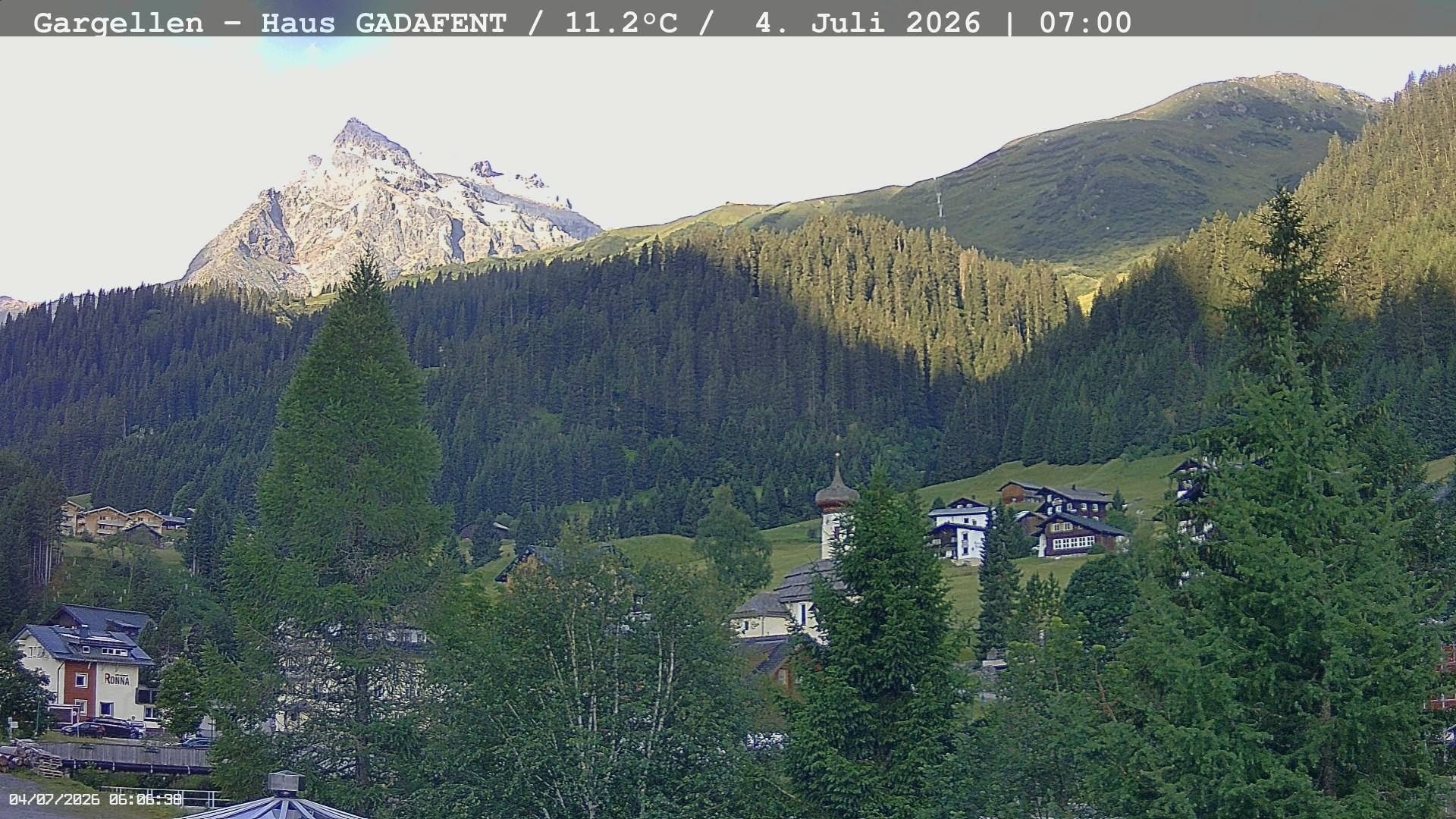 Archiv Foto Webcam Gargellen - Schafberg