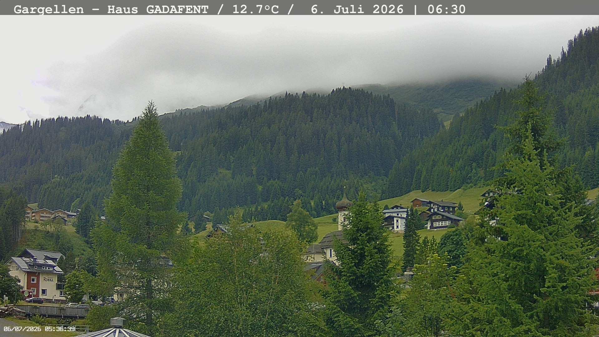 Archived image Webcam Schafberg Gargellen