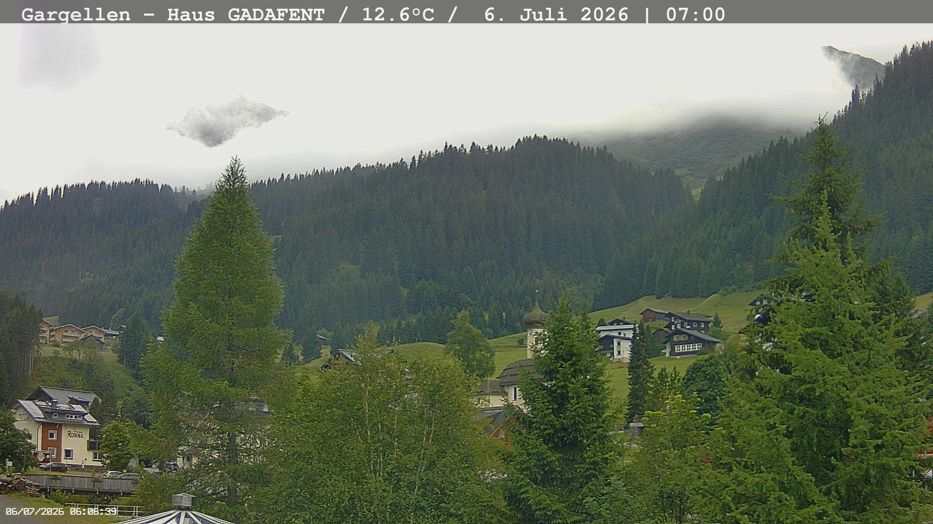 Archived image Webcam Schafberg Gargellen