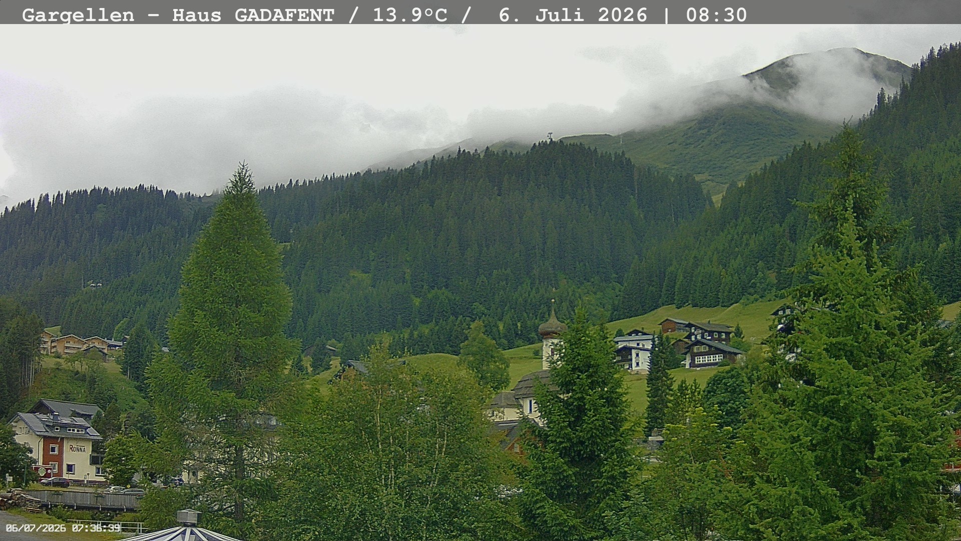 Archived image Webcam Schafberg Gargellen