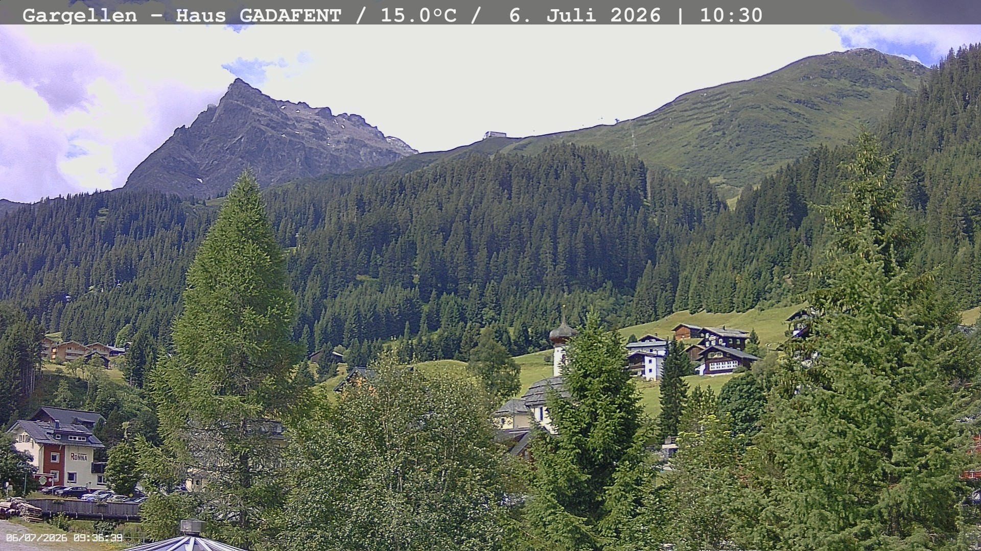Archived image Webcam Schafberg Gargellen