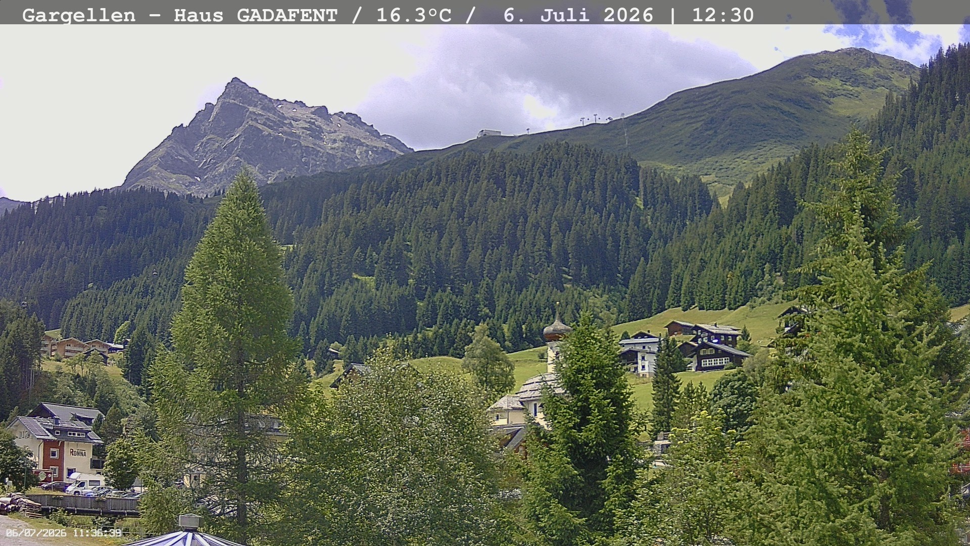 Archived image Webcam Schafberg Gargellen
