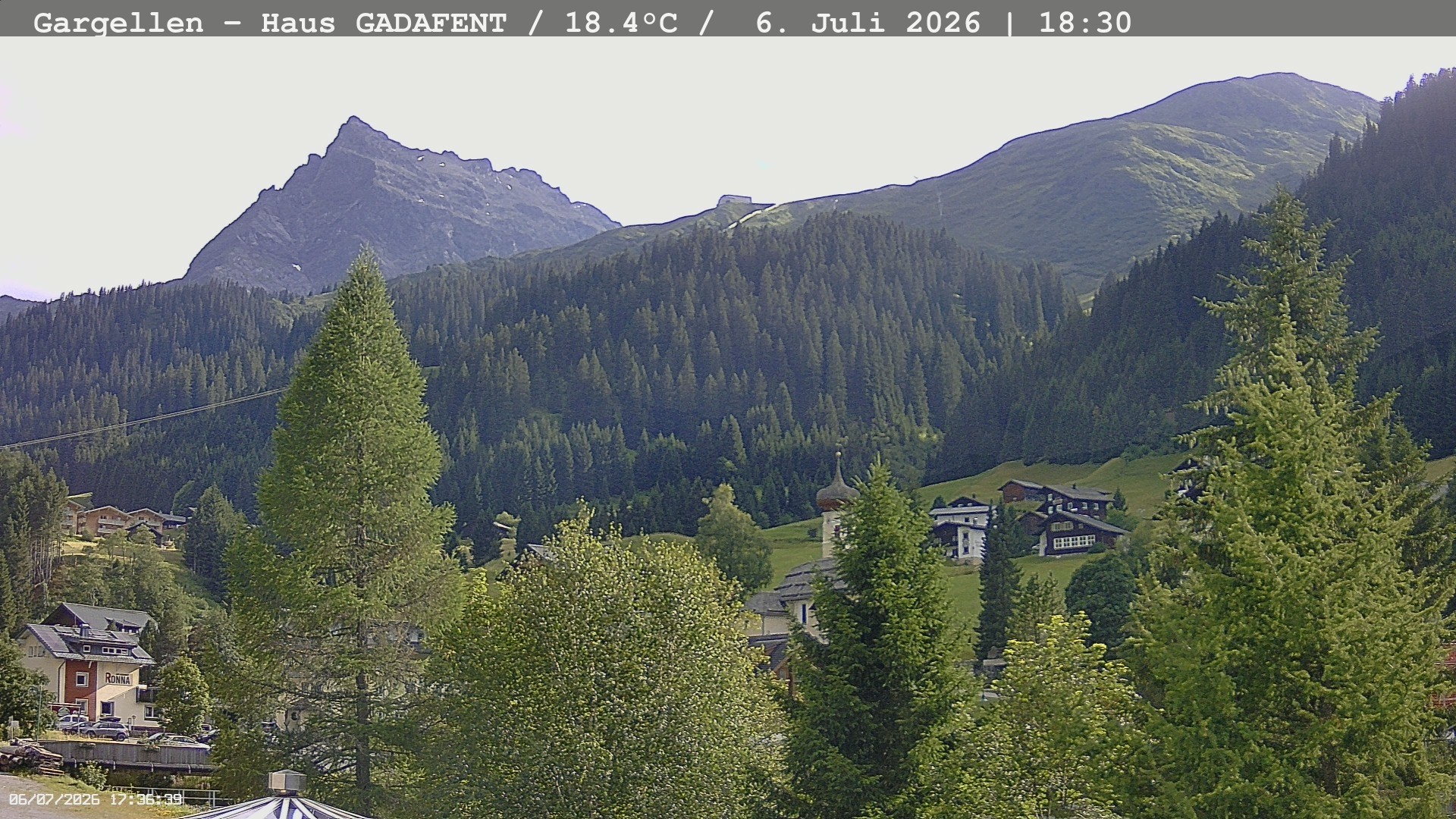 Archived image Webcam Schafberg Gargellen