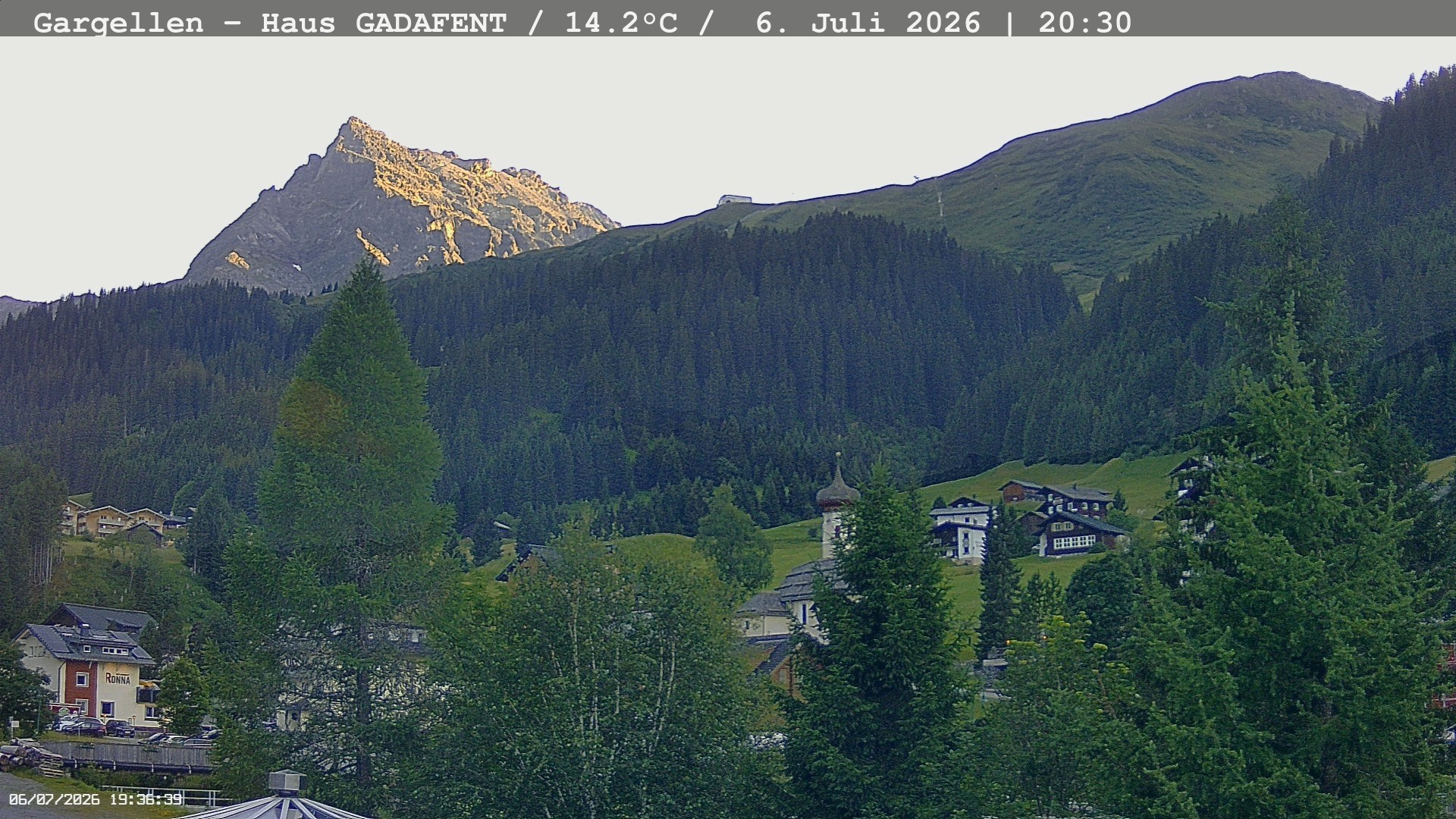 Archived image Webcam Schafberg Gargellen