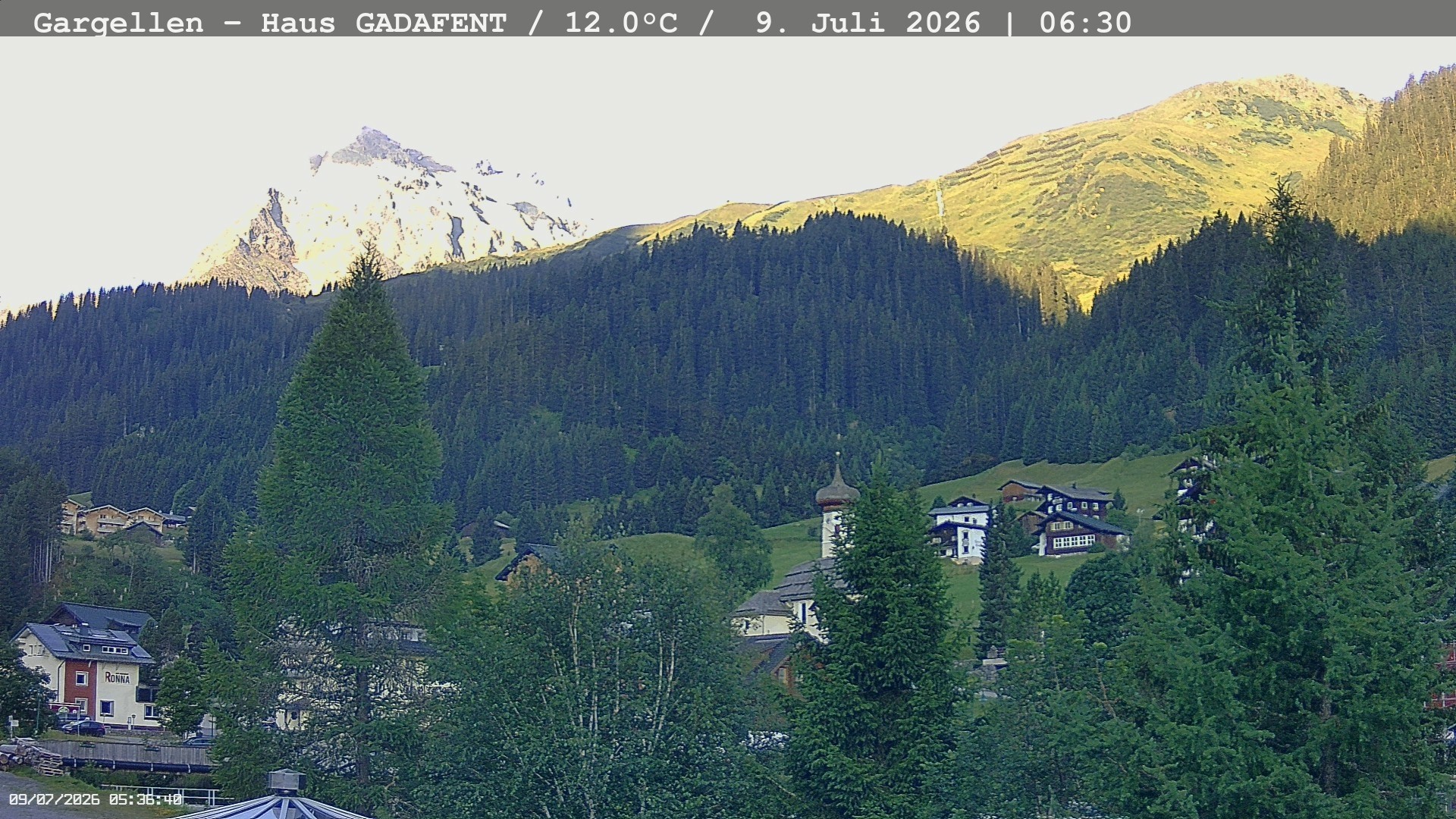 Archiv Foto Webcam Gargellen - Schafberg
