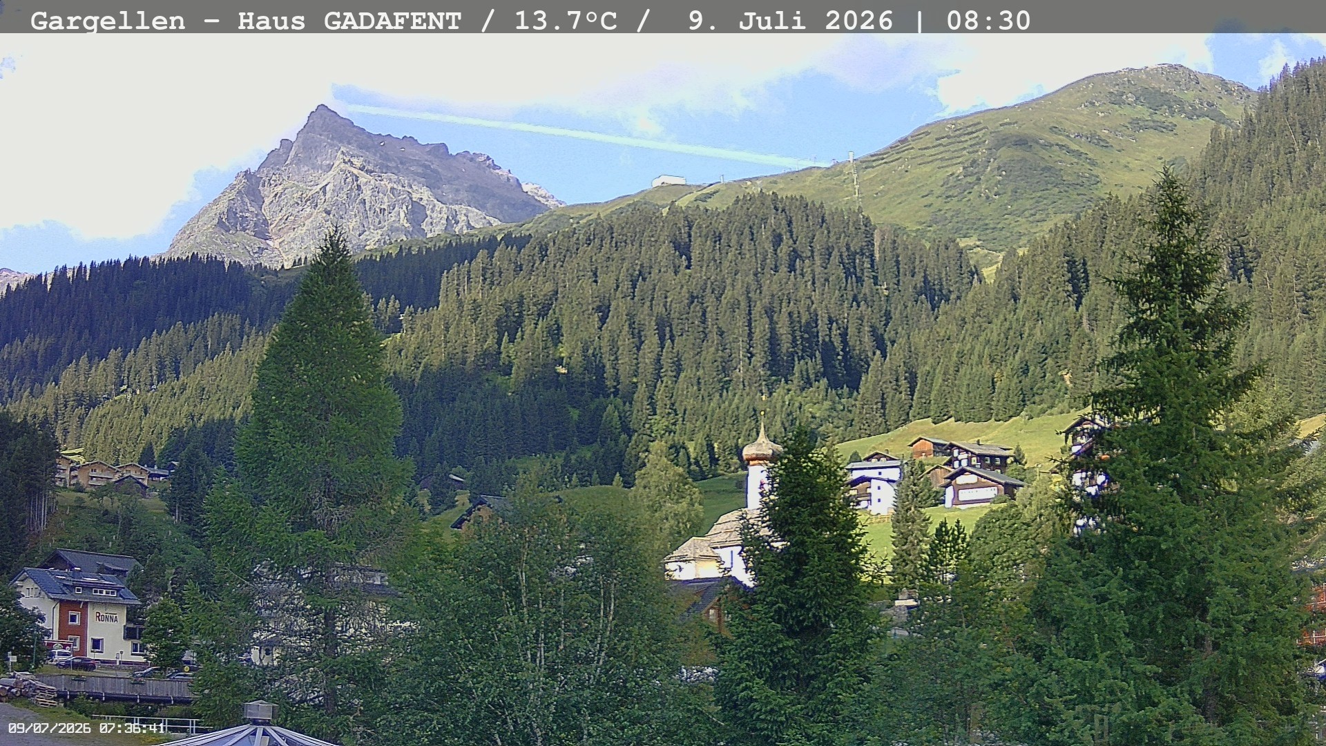 Archiv Foto Webcam Gargellen - Schafberg