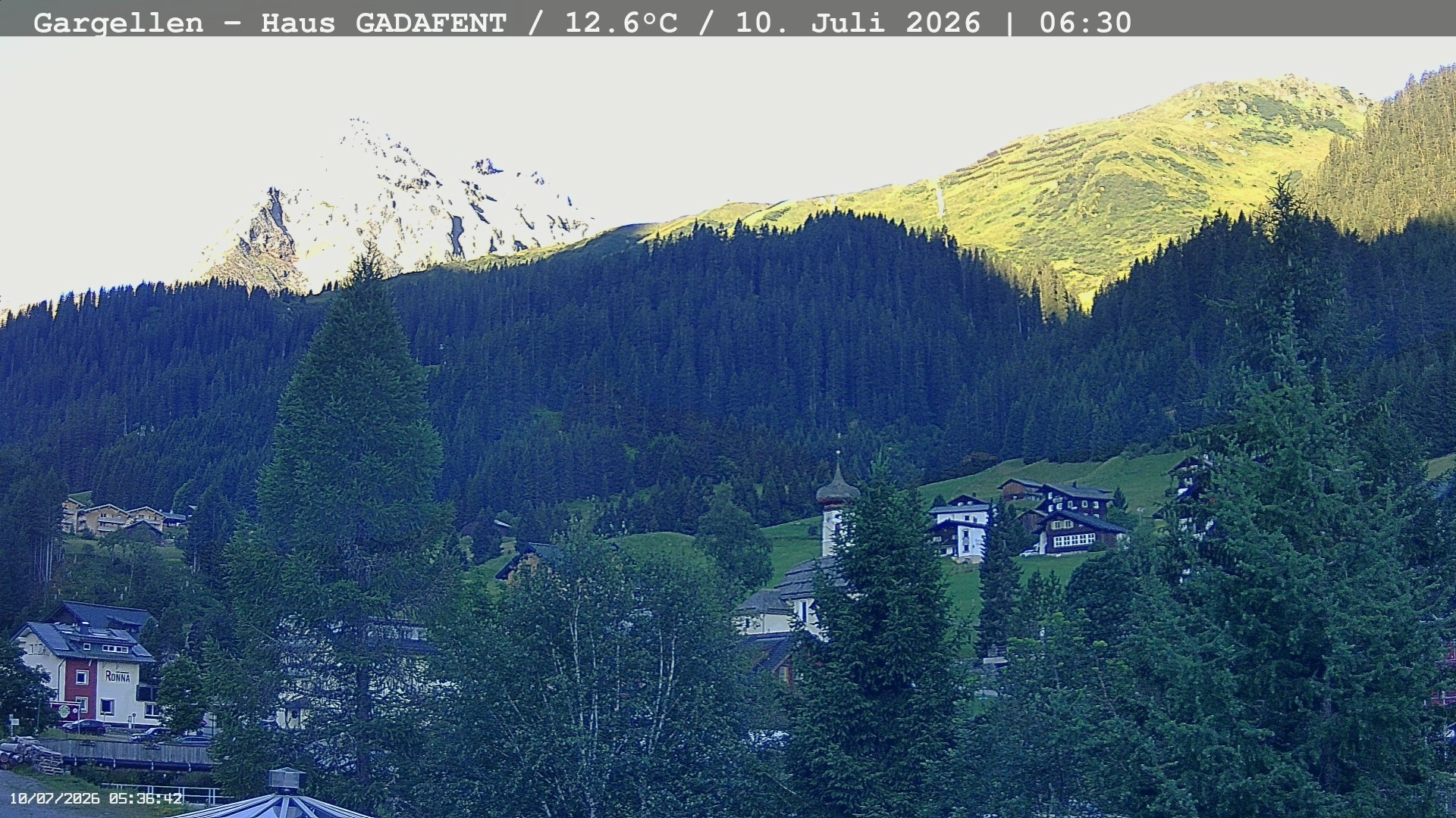 Archiv Foto Webcam Gargellen - Schafberg