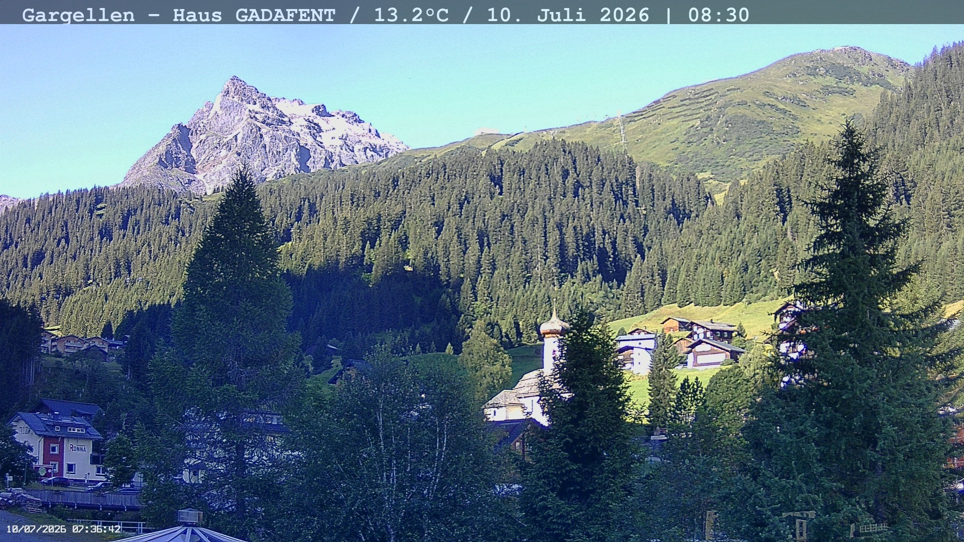 Archiv Foto Webcam Gargellen - Schafberg