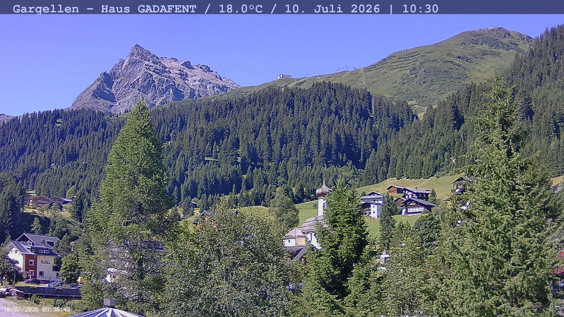 Archiv Foto Webcam Gargellen - Schafberg