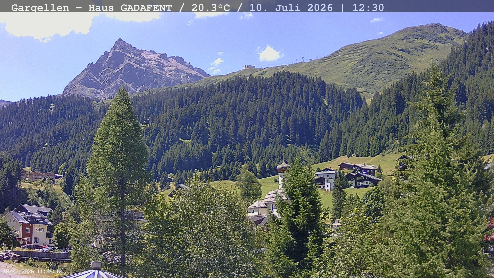 Archiv Foto Webcam Gargellen - Schafberg