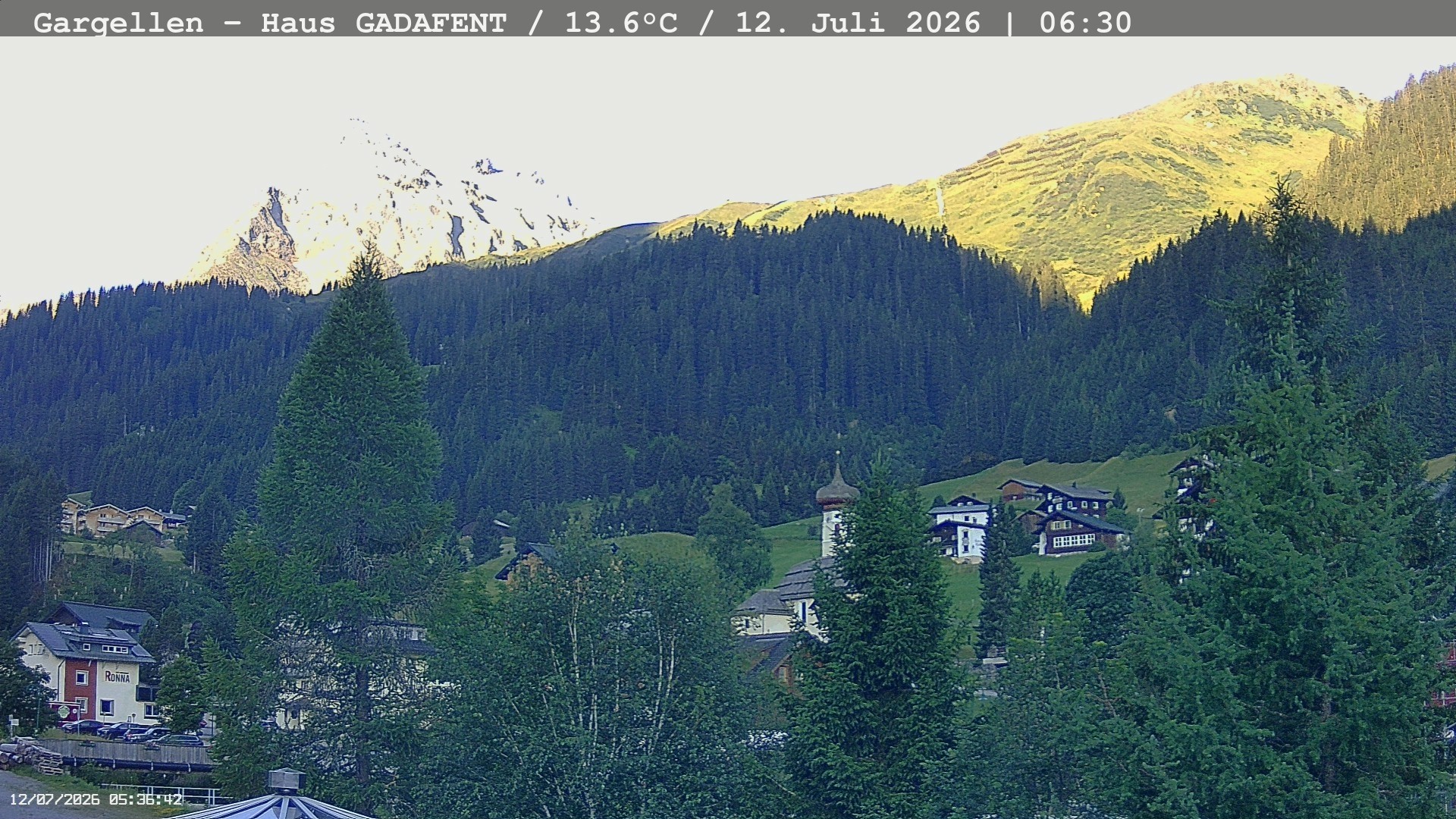 Archived image Webcam Schafberg Gargellen