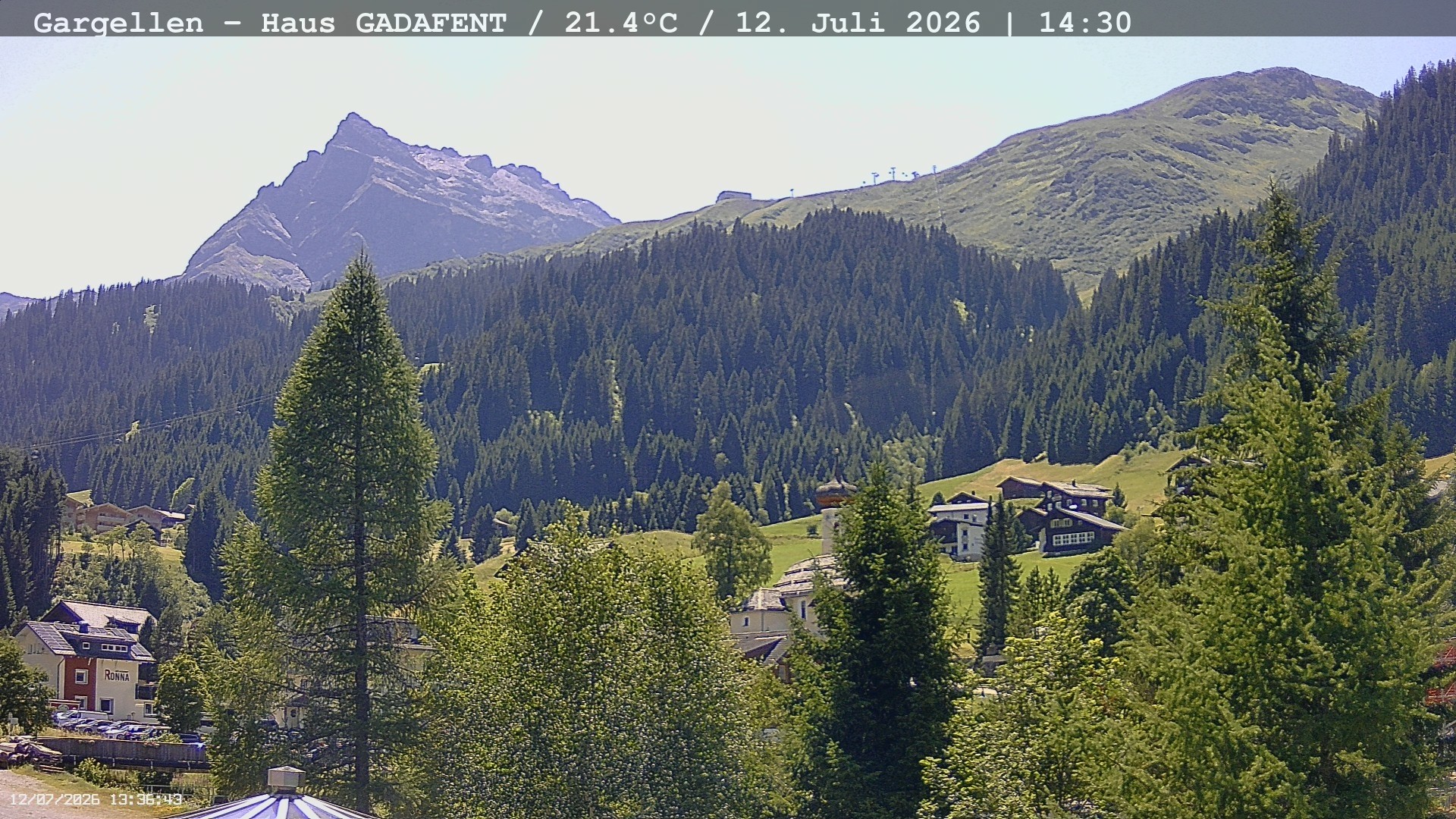 Archived image Webcam Schafberg Gargellen