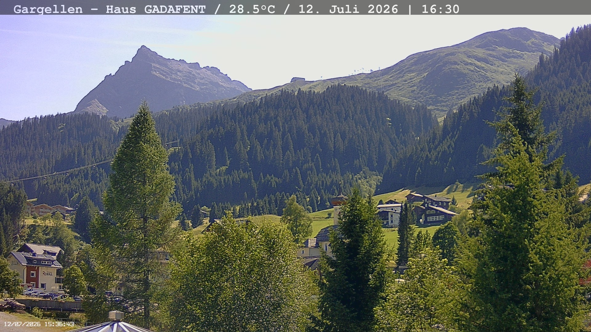 Archiv Foto Webcam Gargellen - Schafberg