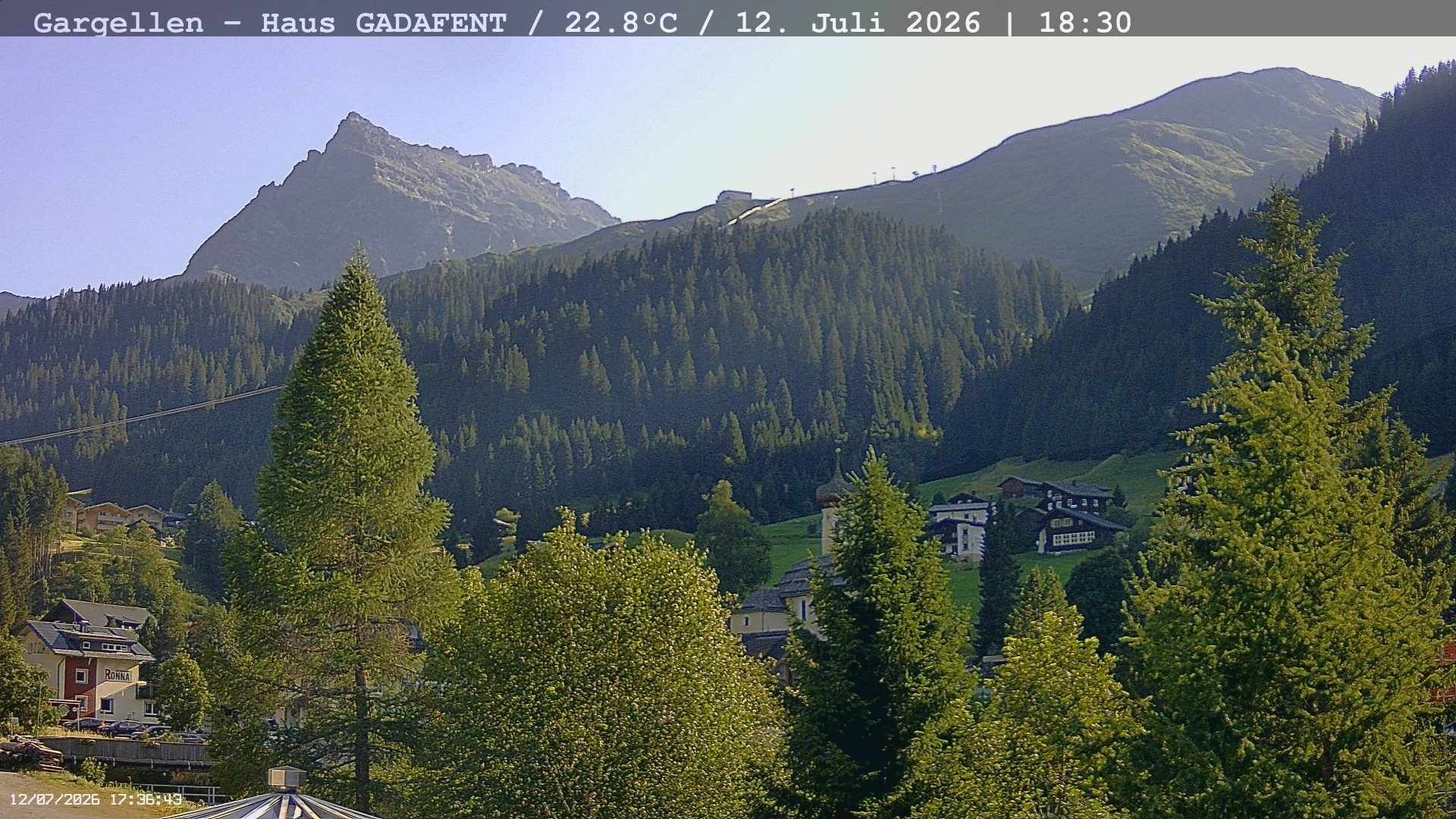 Archived image Webcam Schafberg Gargellen