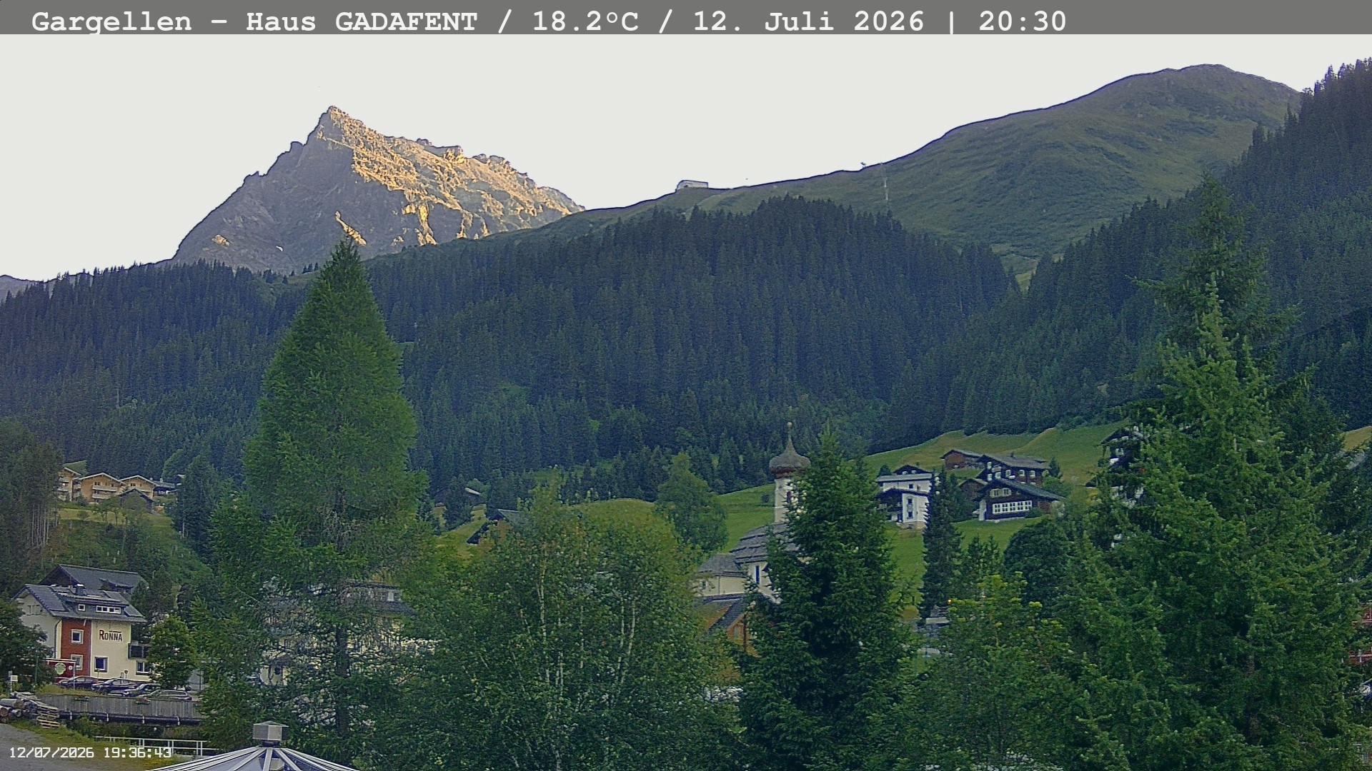 Archived image Webcam Schafberg Gargellen