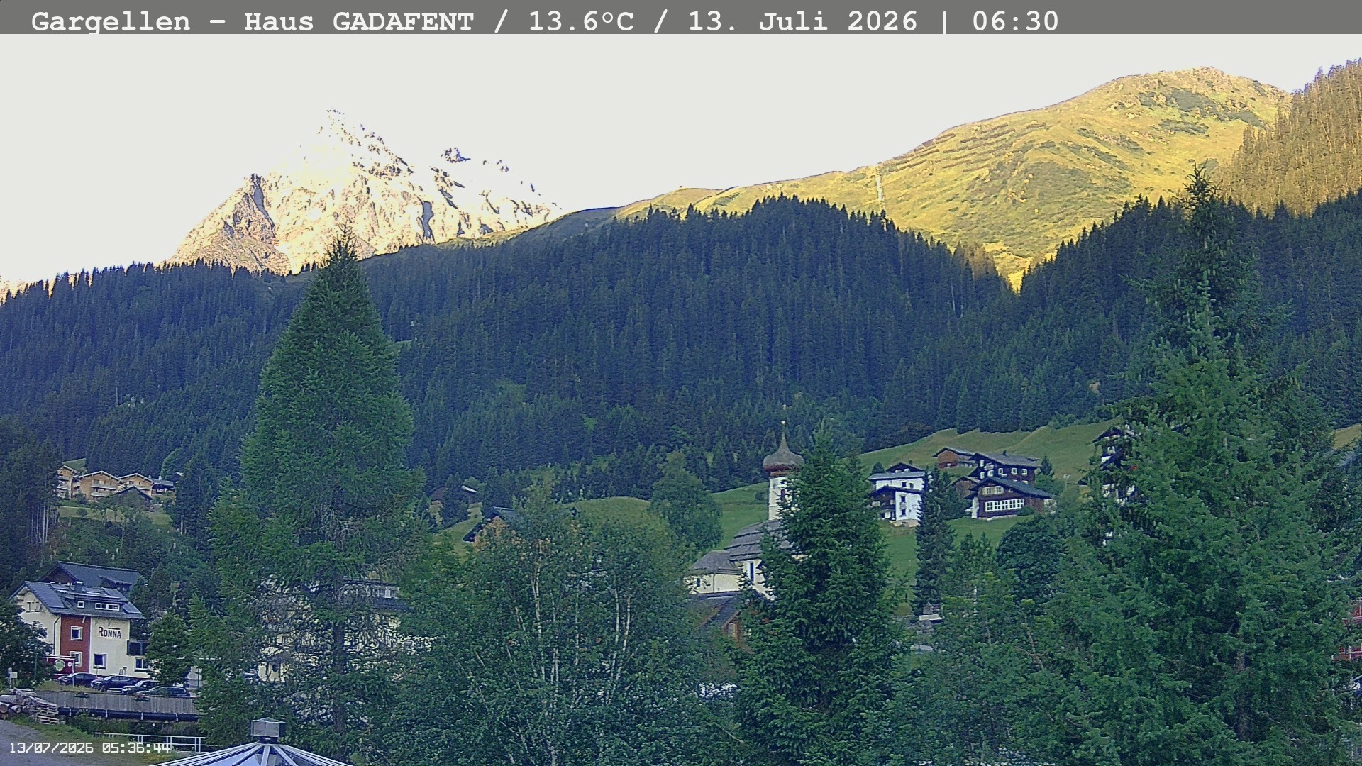 Archiv Foto Webcam Gargellen - Schafberg