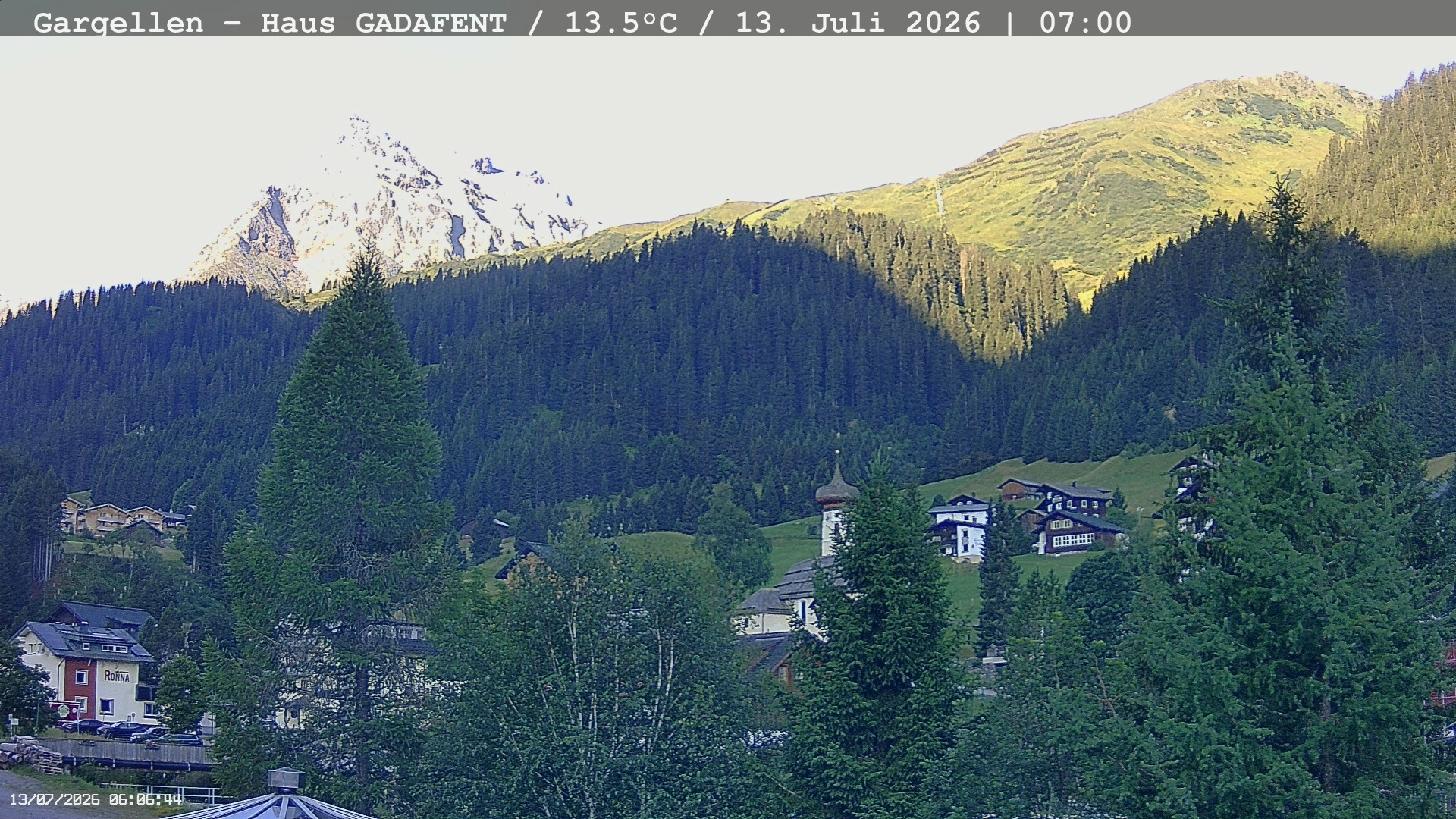 Archiv Foto Webcam Gargellen - Schafberg