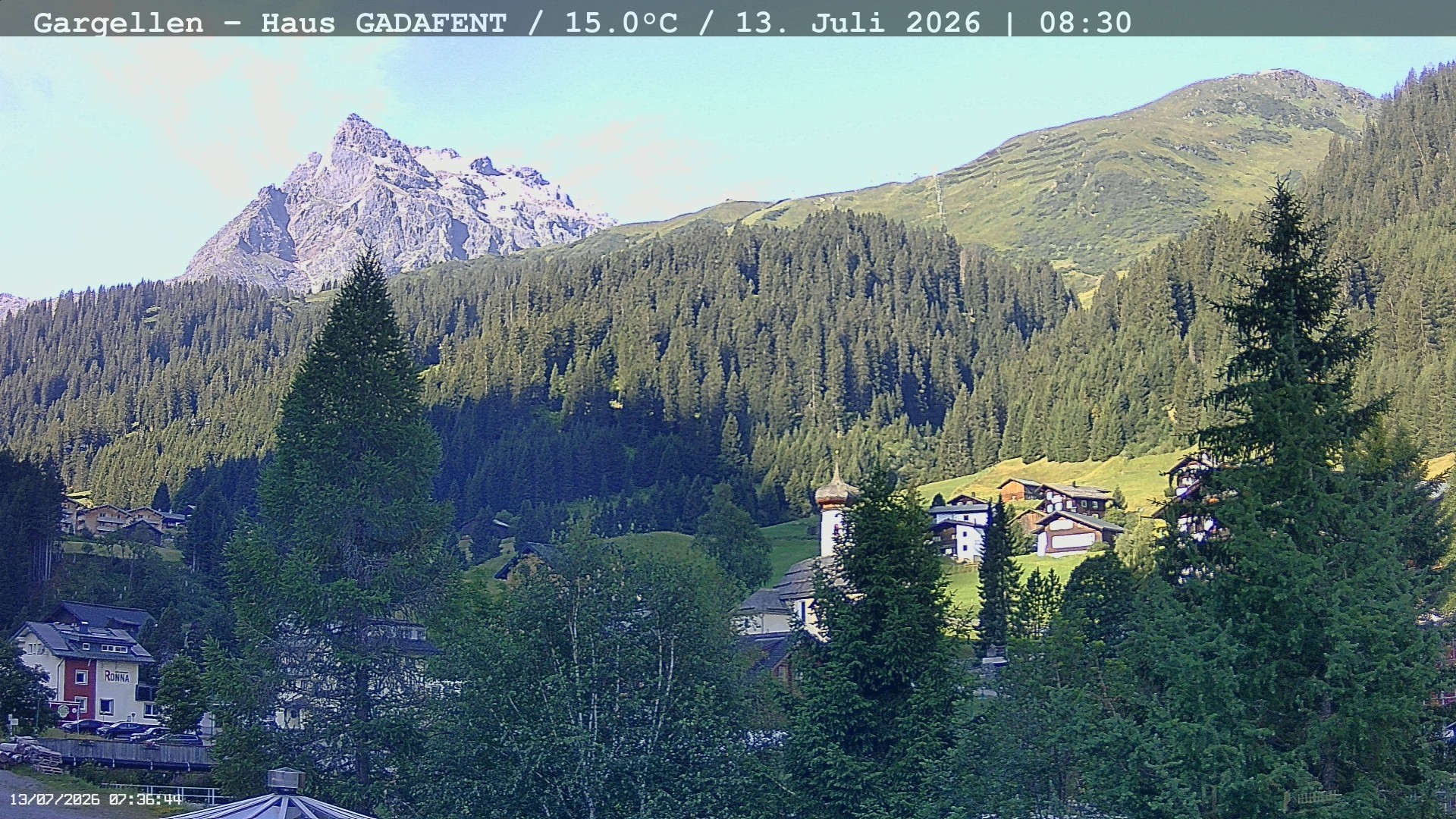 Archiv Foto Webcam Gargellen - Schafberg