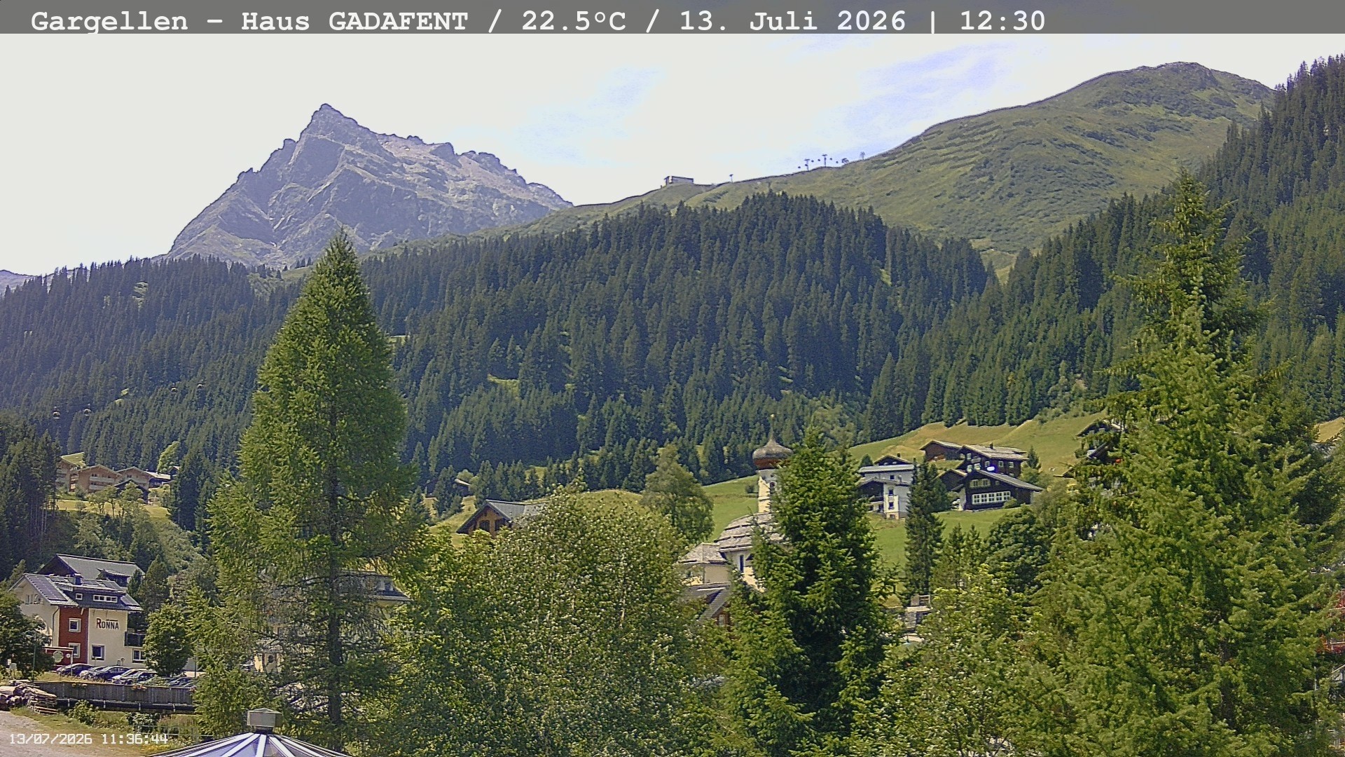 Archiv Foto Webcam Gargellen - Schafberg