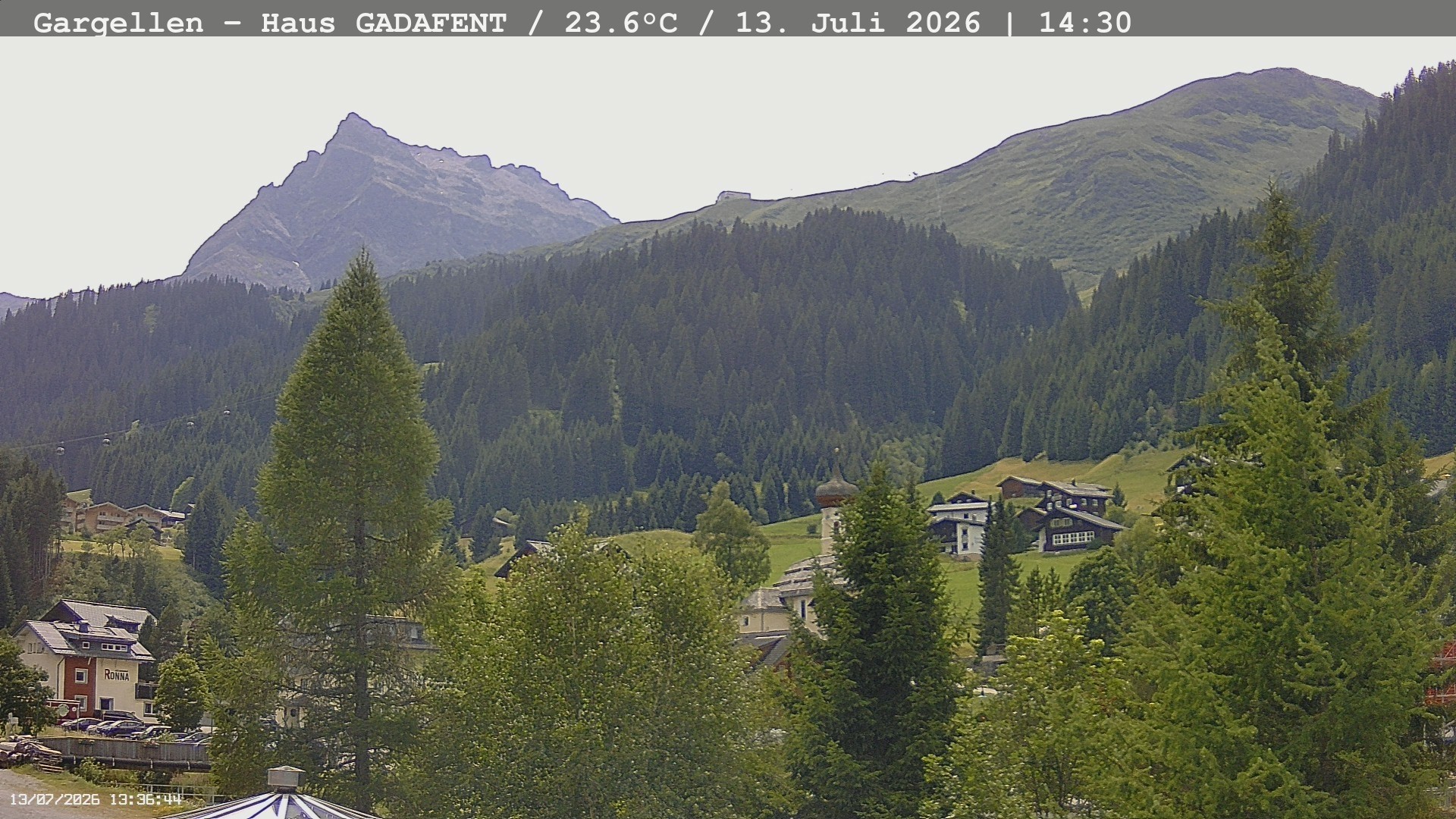 Archiv Foto Webcam Gargellen - Schafberg