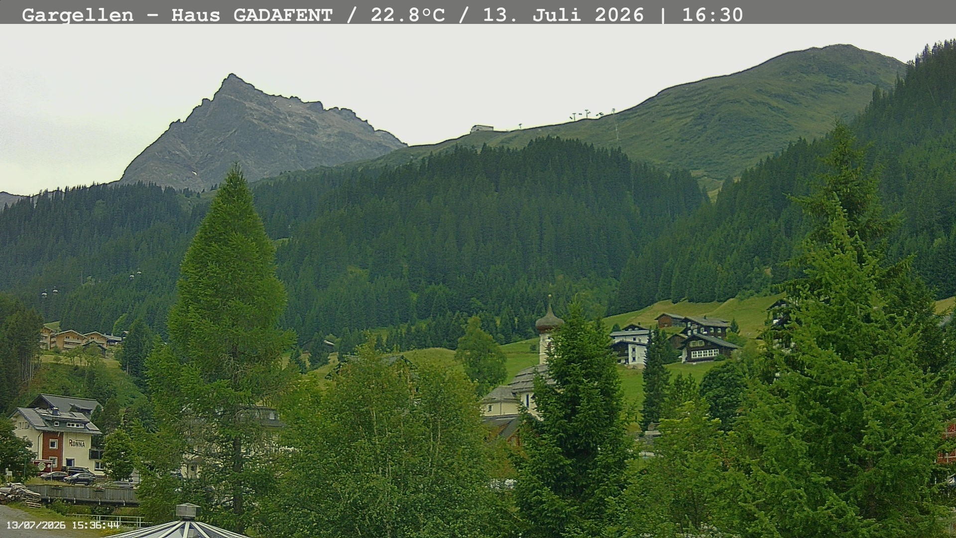 Archiv Foto Webcam Gargellen - Schafberg