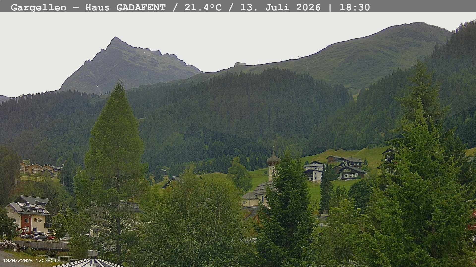 Archiv Foto Webcam Gargellen - Schafberg