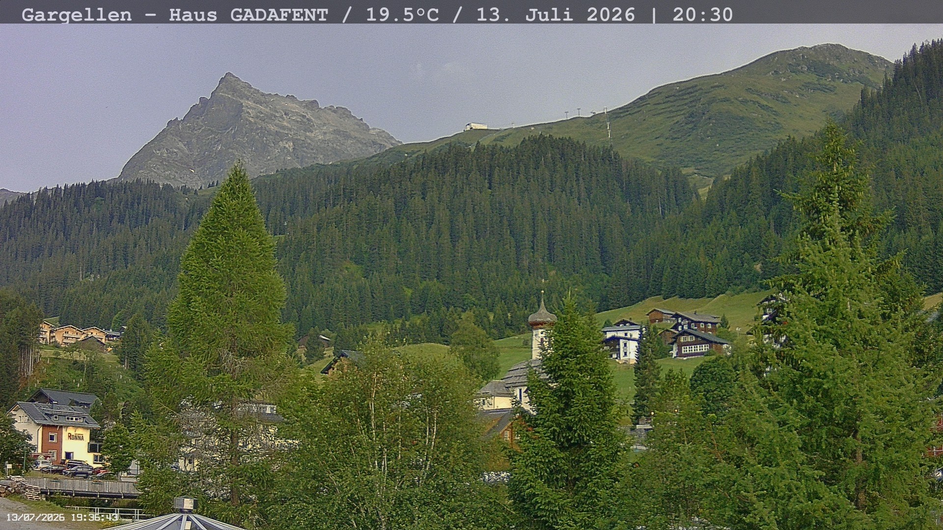 Archiv Foto Webcam Gargellen - Schafberg
